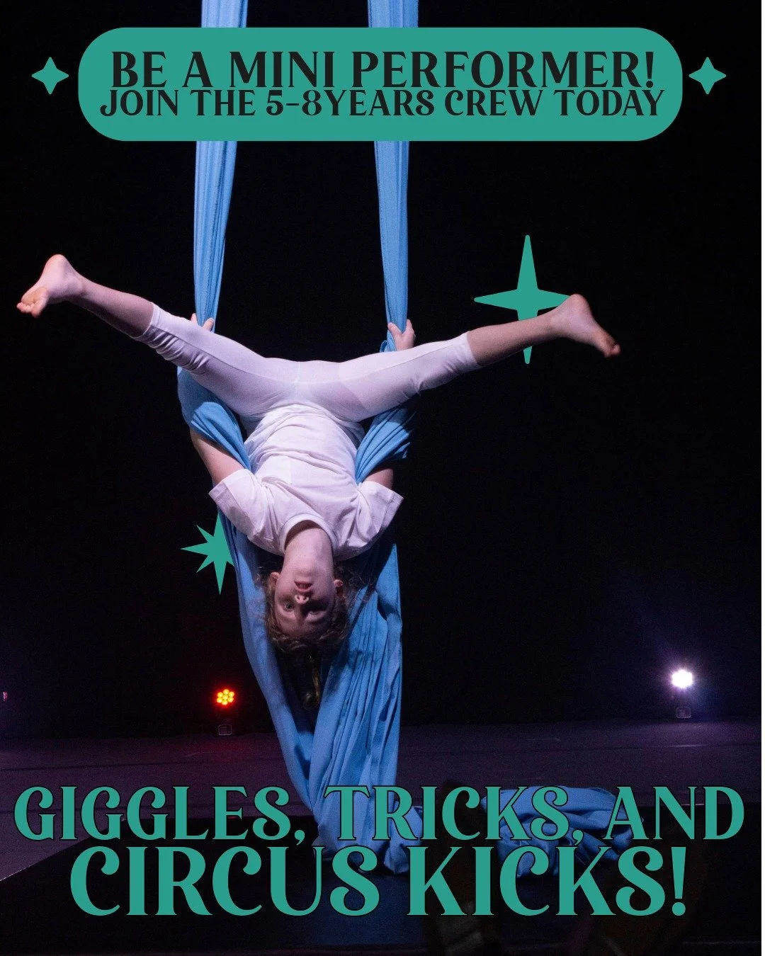 🎪✨ Start Your Circus Adventure! ✨🎪

Calling all tiny performers aged 5&ndash;8! 🤹&zwj;♂️🤸&zwj;♀️ Circus Monoxide is the perfect place to begin your circus journey with aerials, tumbling, and circus fusion!

Our classes are designed to build confi