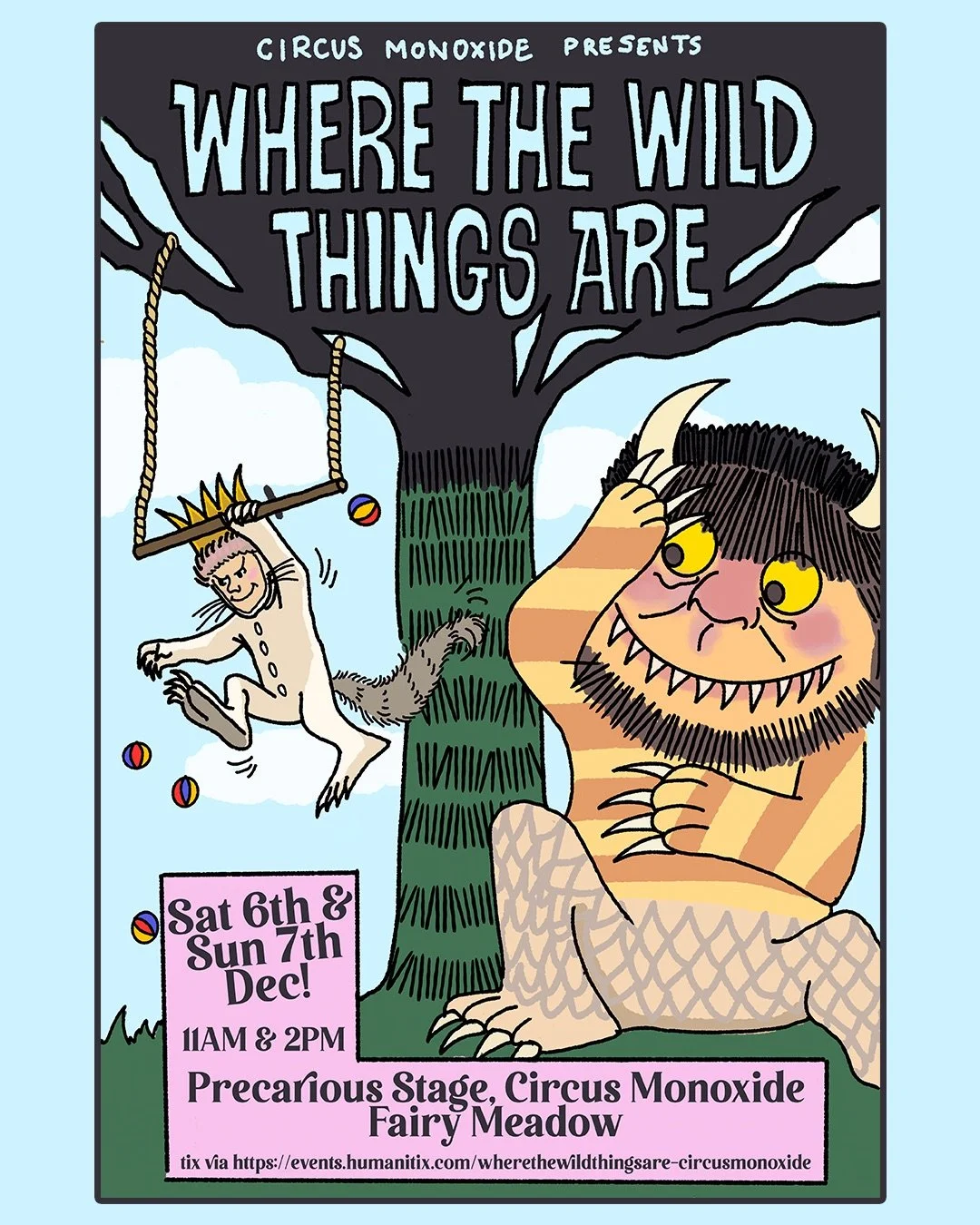 Step into the wild! 🐾✨

Circus Monoxide proudly presents &ldquo;Where the Wild Things Are&rdquo;, our End of Year Show celebrating imagination, movement, and pure circus magic!

📅 Show Dates:
🎟️ December 6th &amp; 7th
🕚 11am &amp; 2pm shows both 