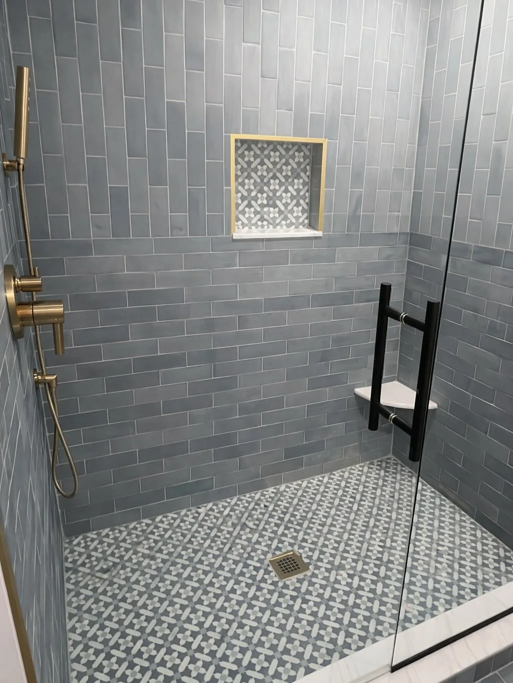 Gorgeous master bathroom renovation in #grossepointepark