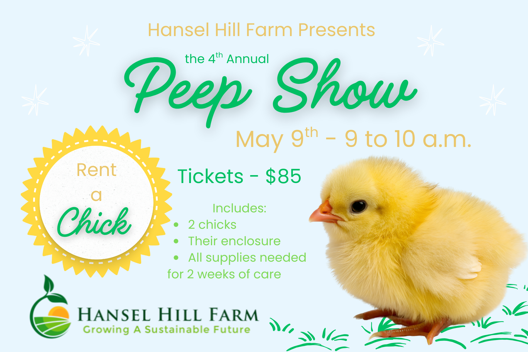 Yellow Cute Cartoon Chicks Personal Easter Card (2).png