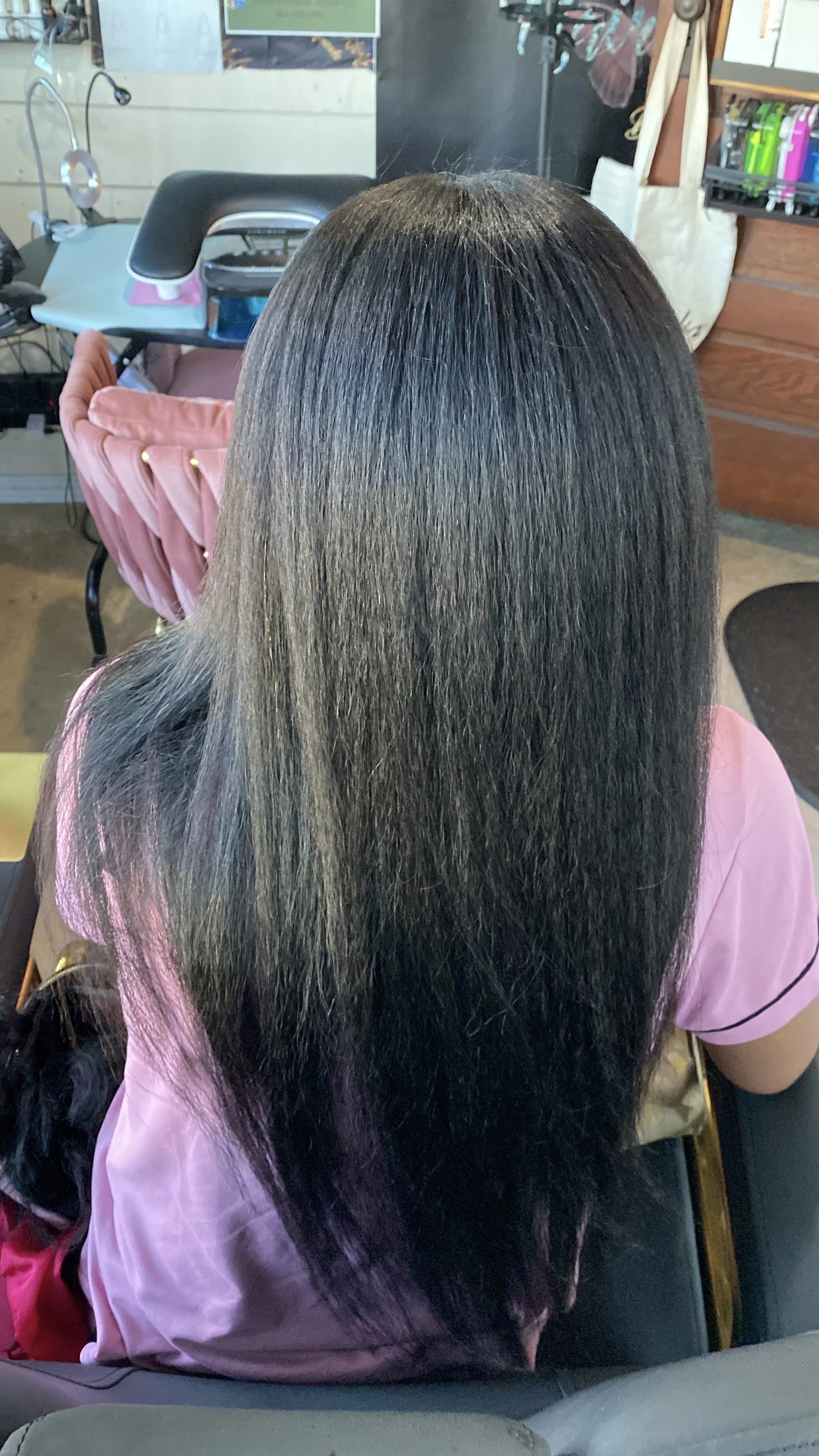 SEW IN EXTENSIONS WITH SOME NATURAL HAIR OUT