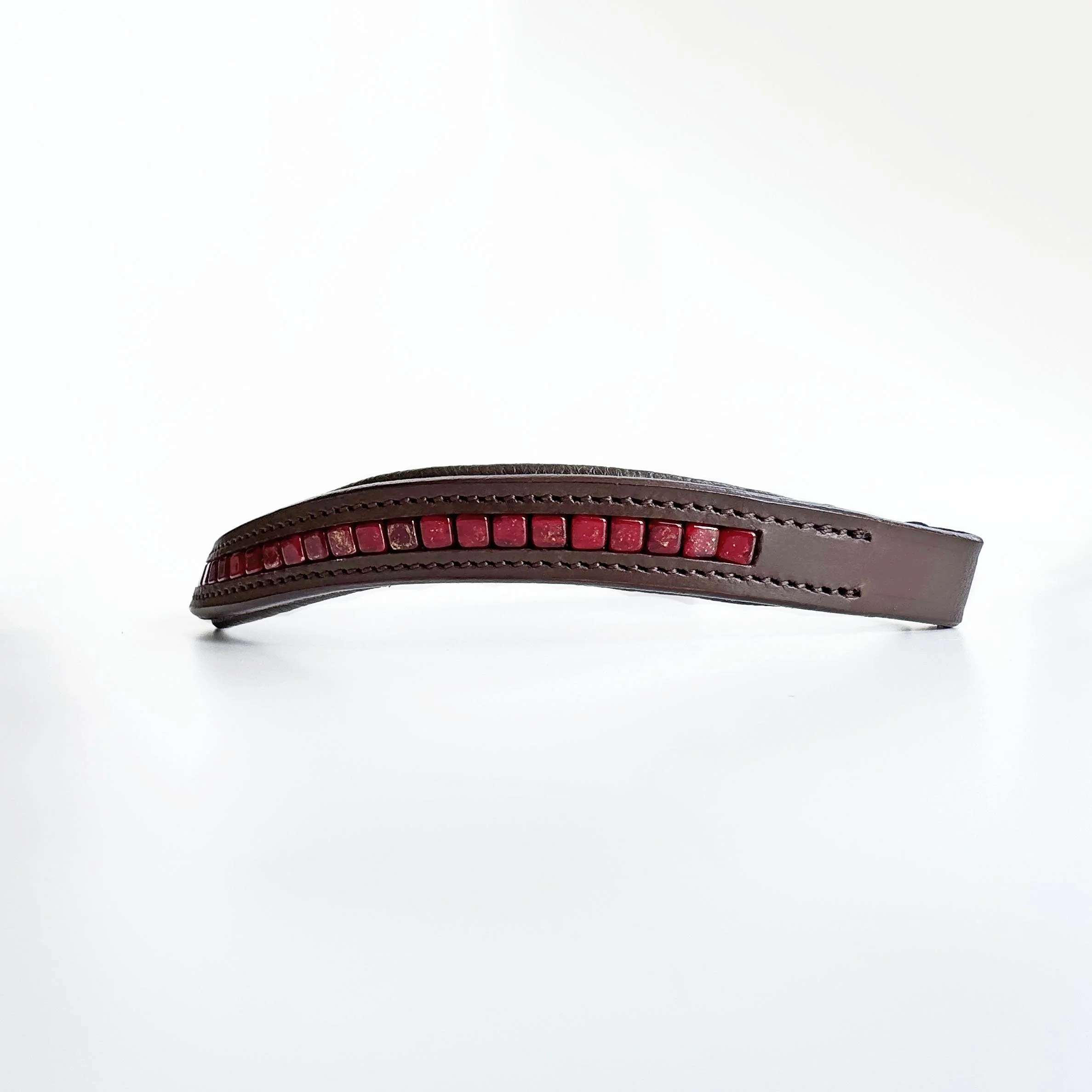 Red Beaded Browband