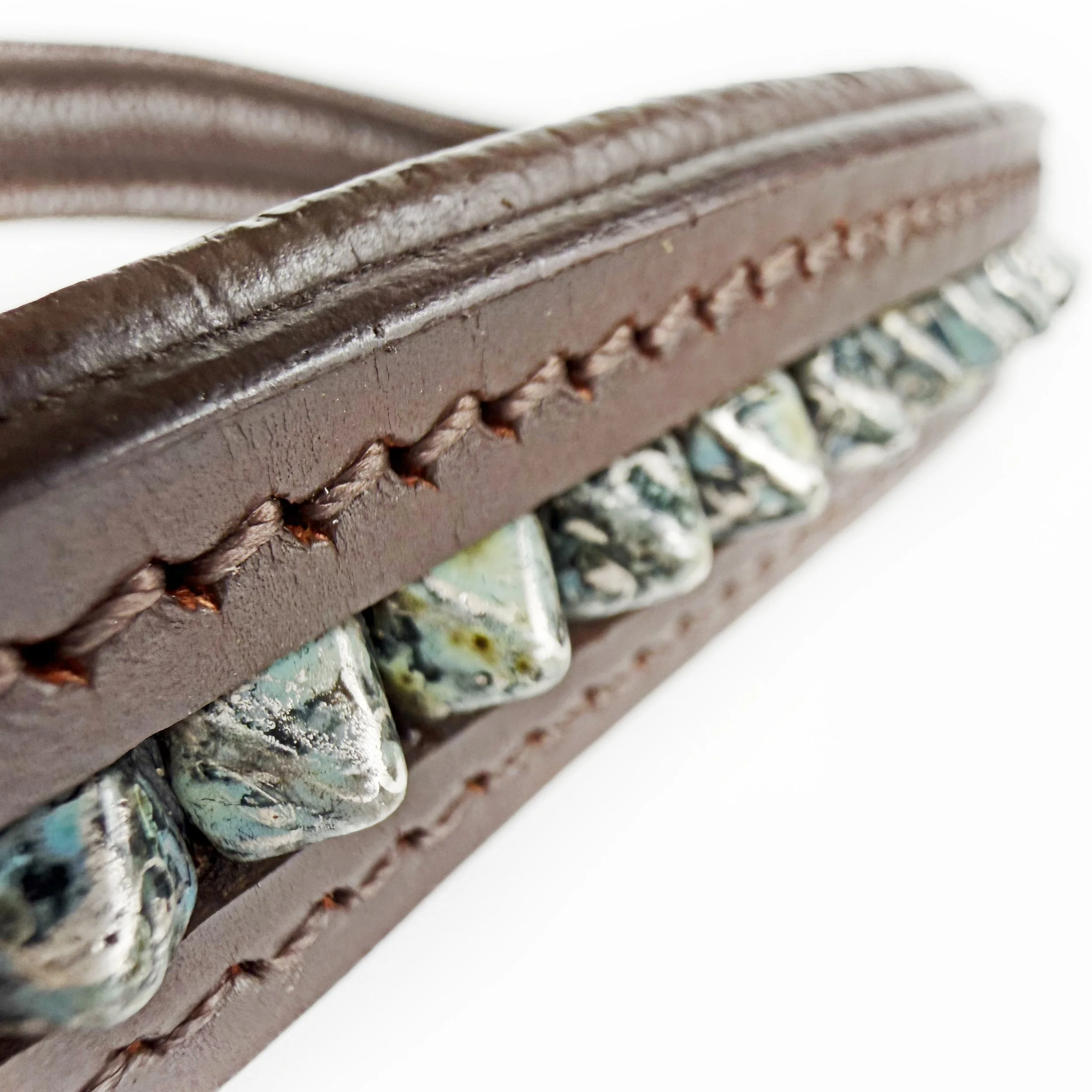 Turquoise Spiked Browband