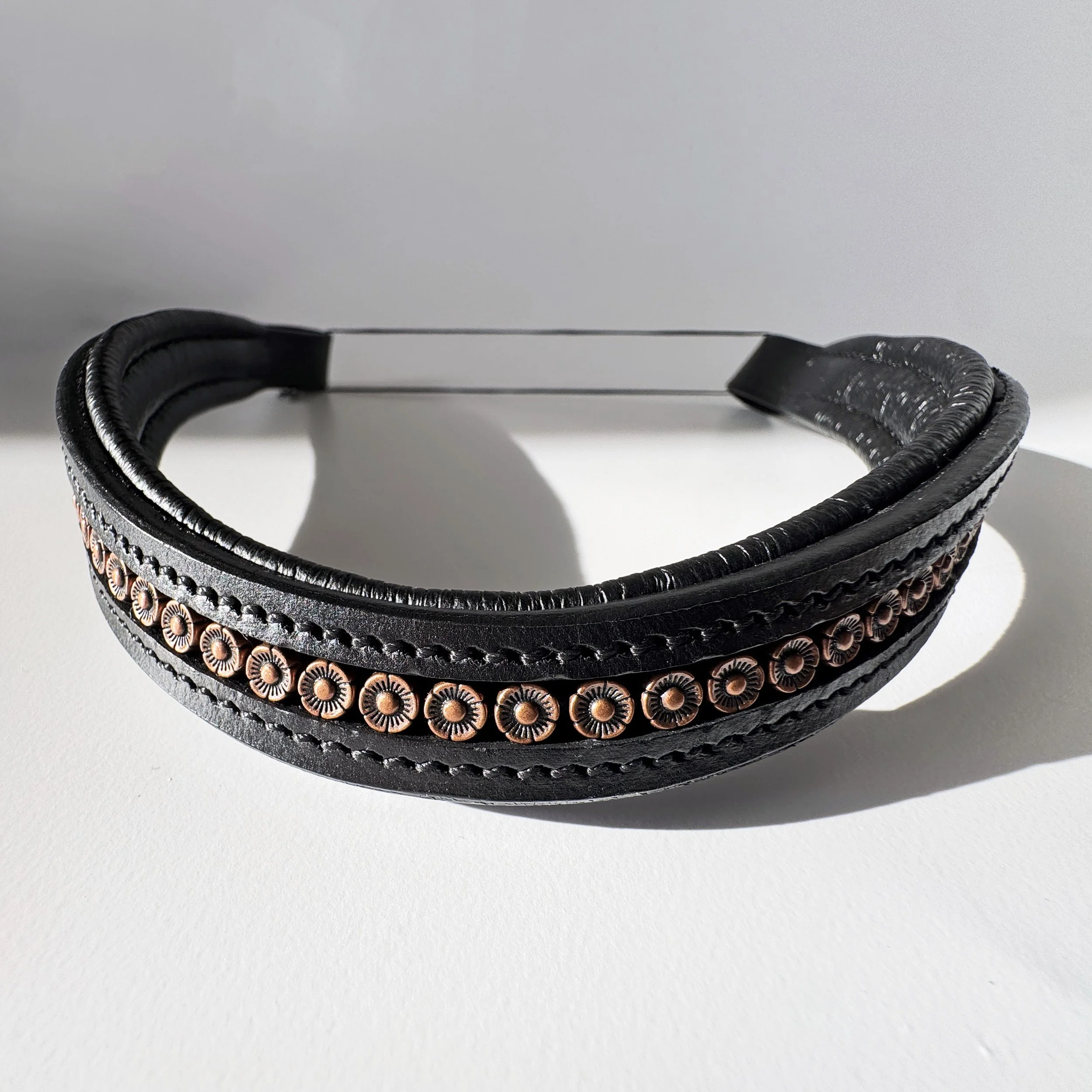 Brass Flower Browband