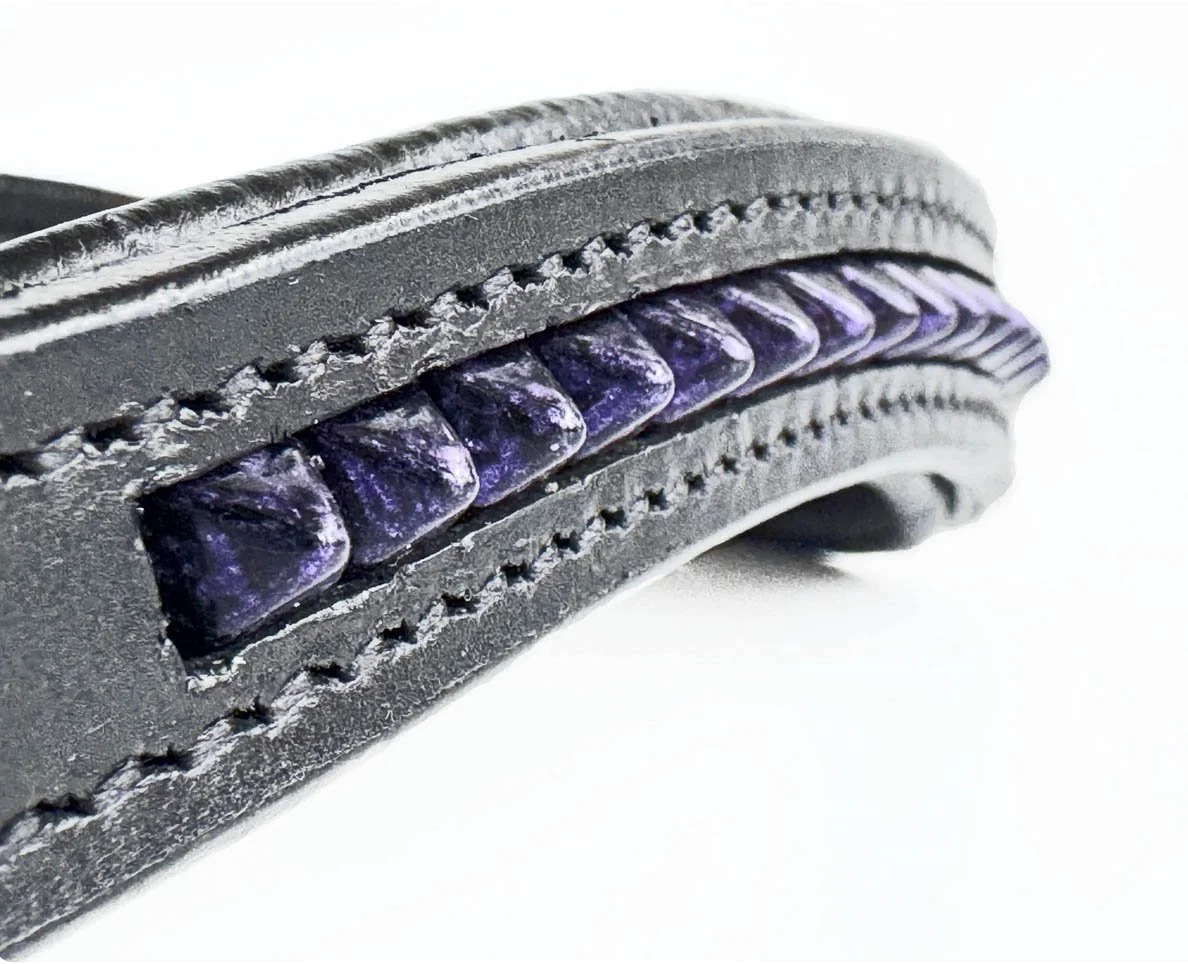 Purple Spiked browband