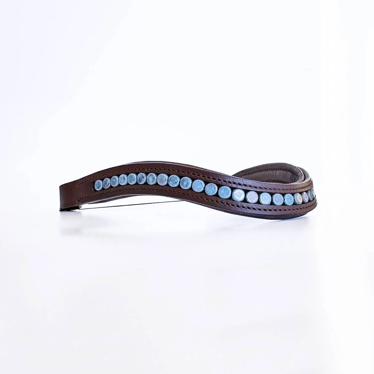 Blue Beaded Browband