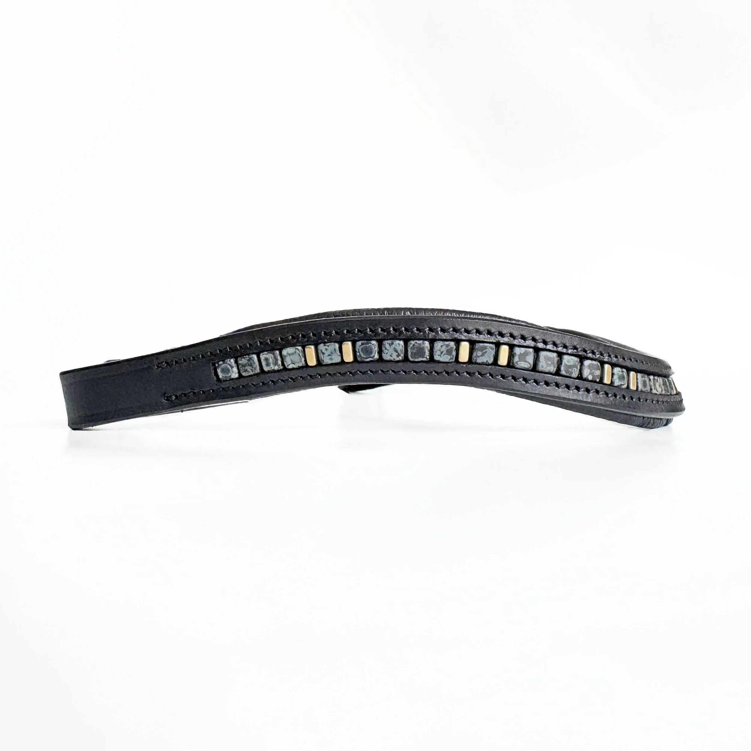 Gray & Gold Browband