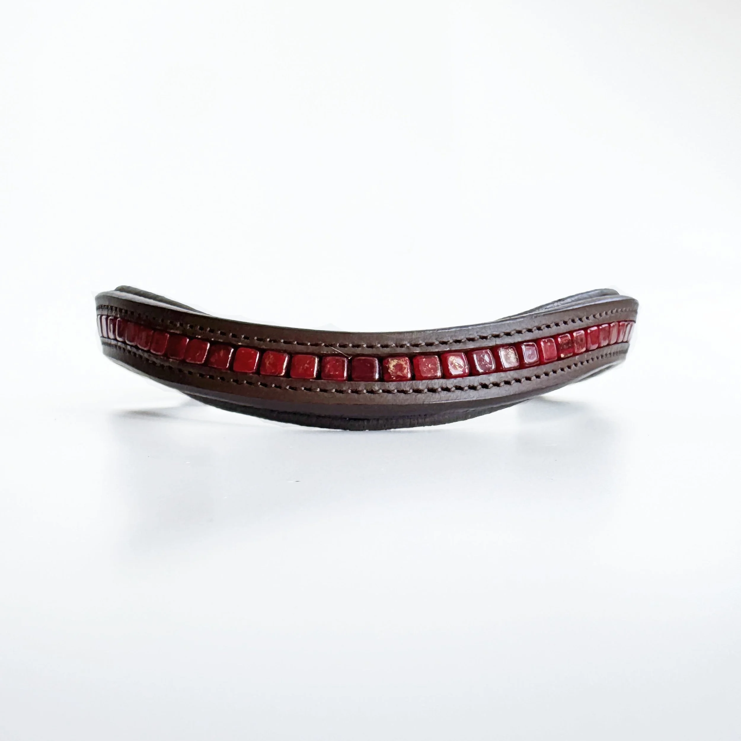 Red Beaded Browband