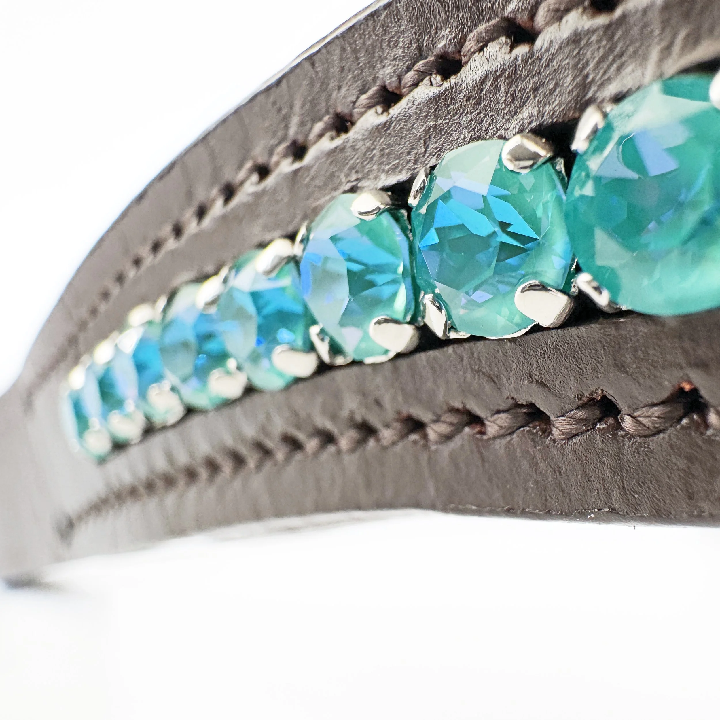 Teal Crystal Browband
