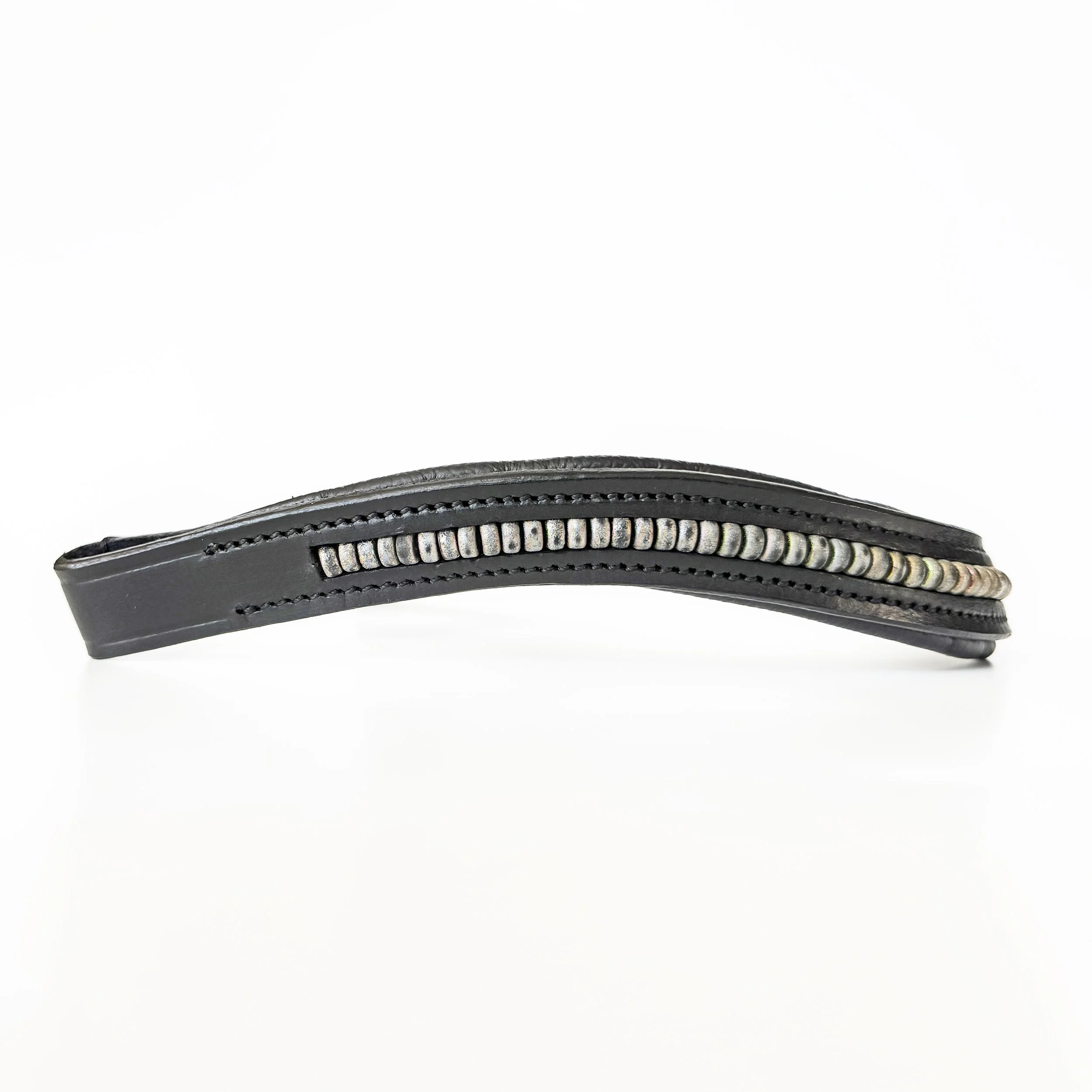 Iridescent Silver Beaded Browband