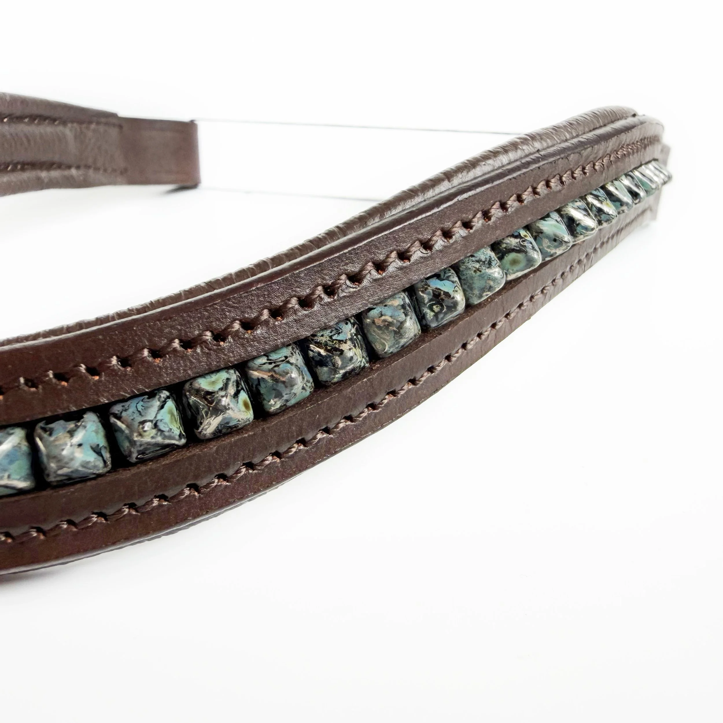 Turquoise Spiked Browband