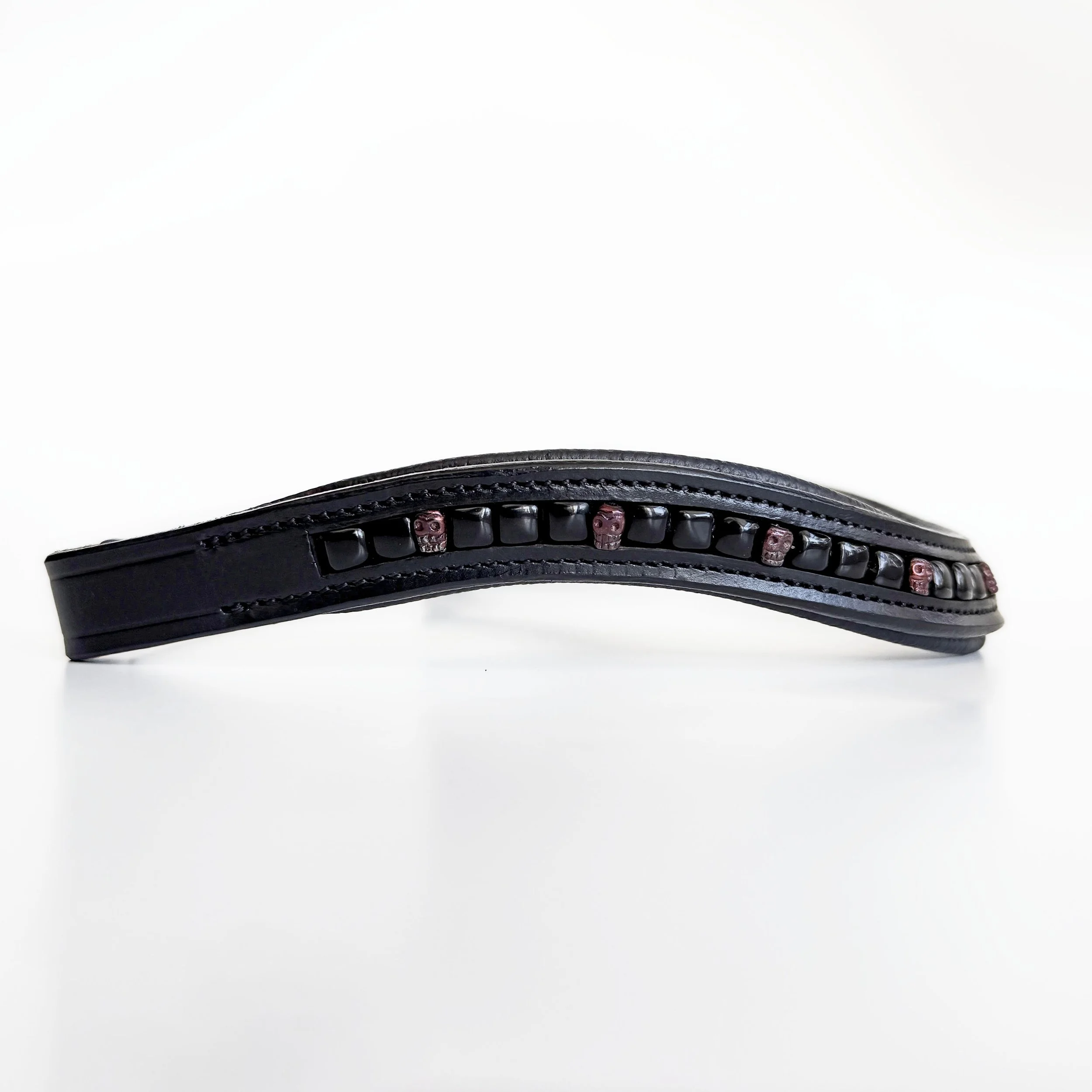 Black & Copper Skull Browband