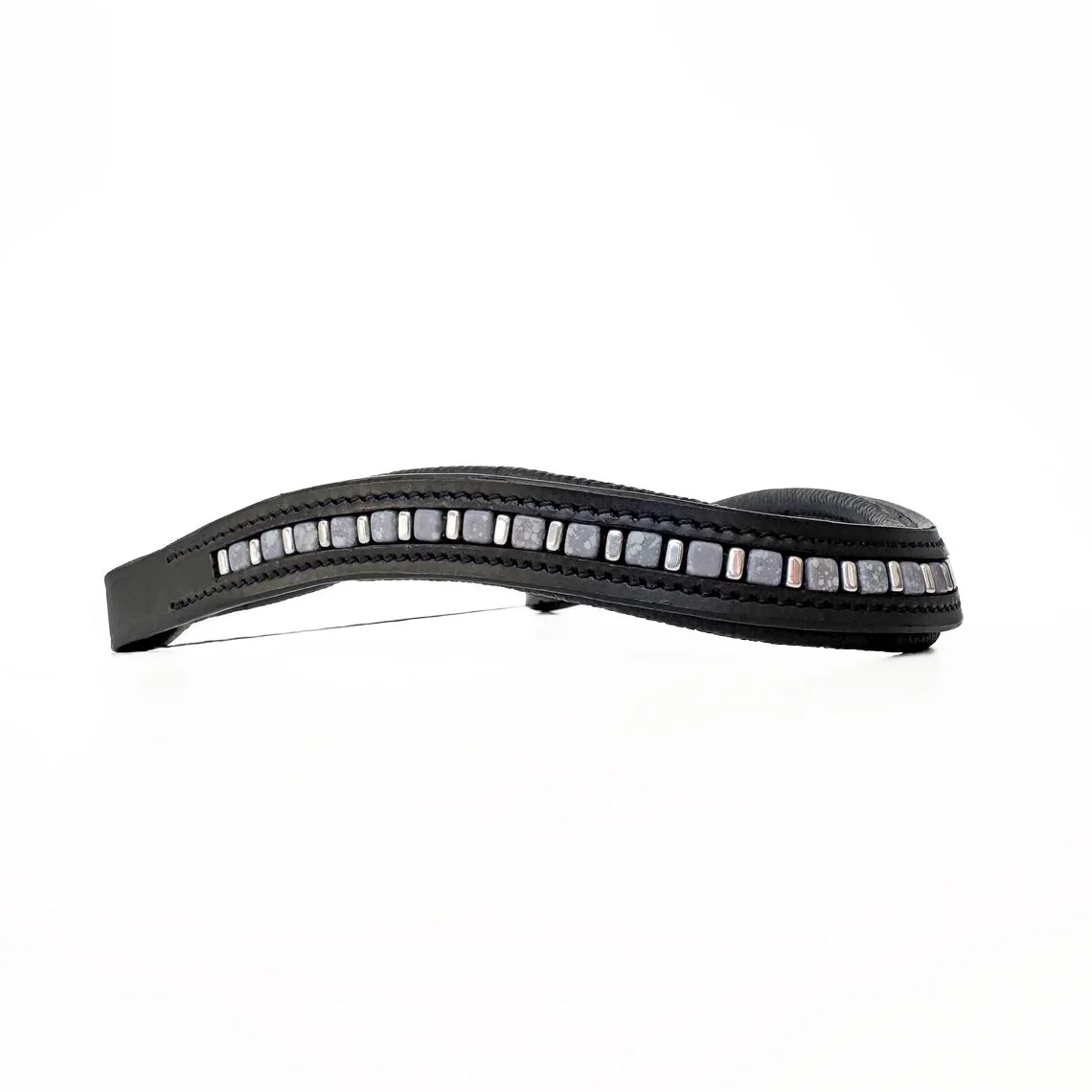 Blue & Silver Beaded Browband