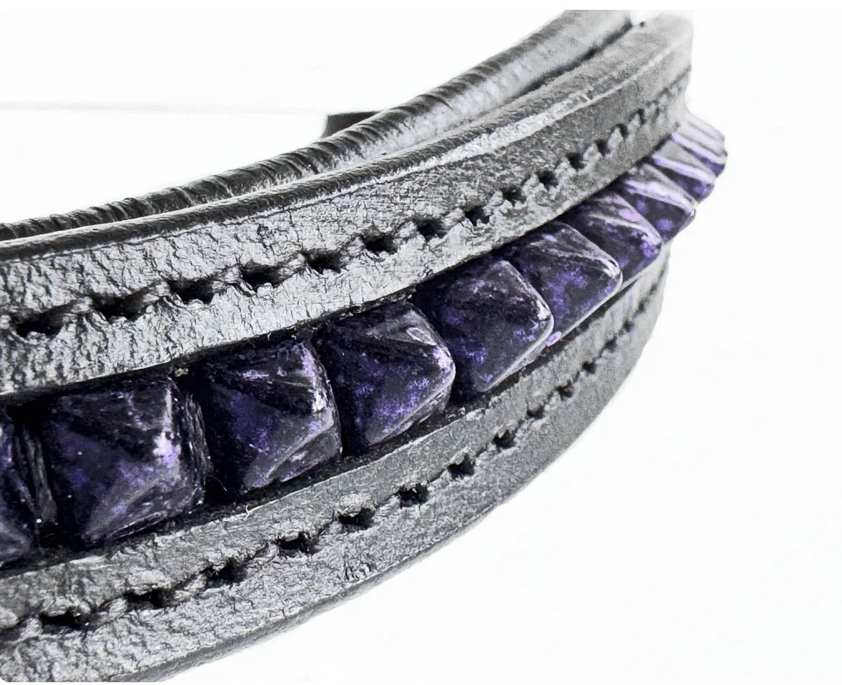 Purple Spiked browband