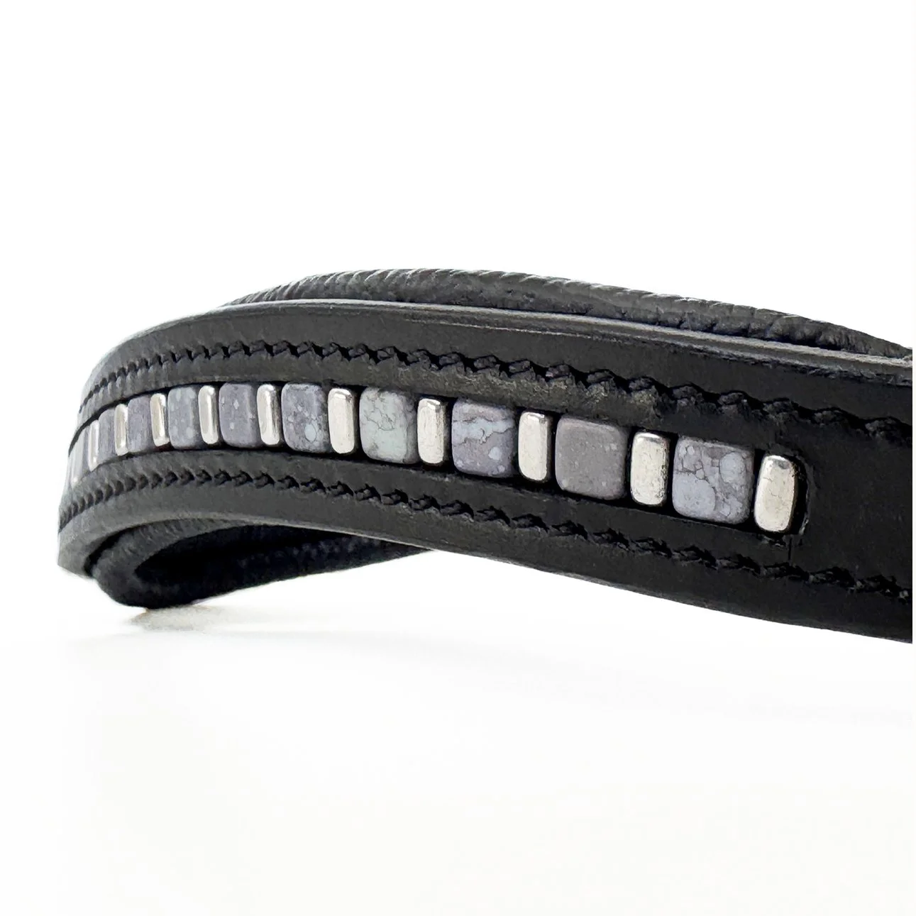 Blue & Silver Beaded Browband