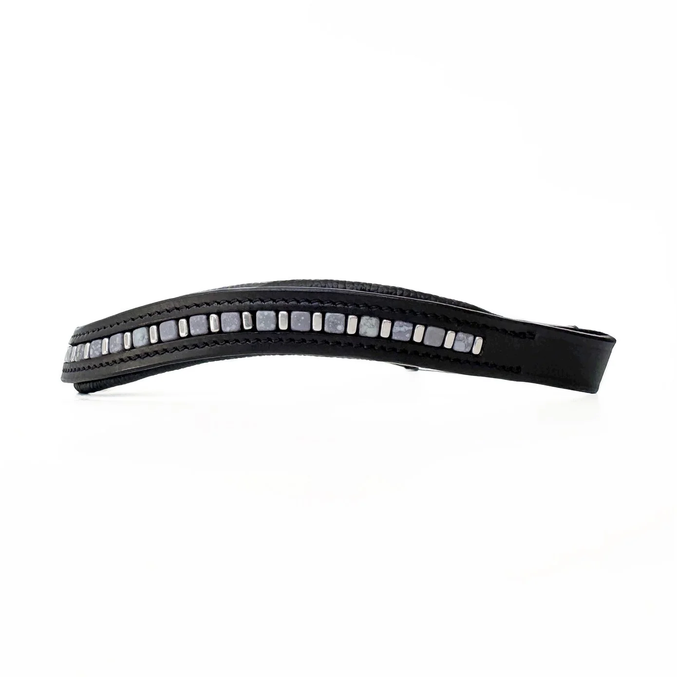 Blue & Silver Beaded Browband