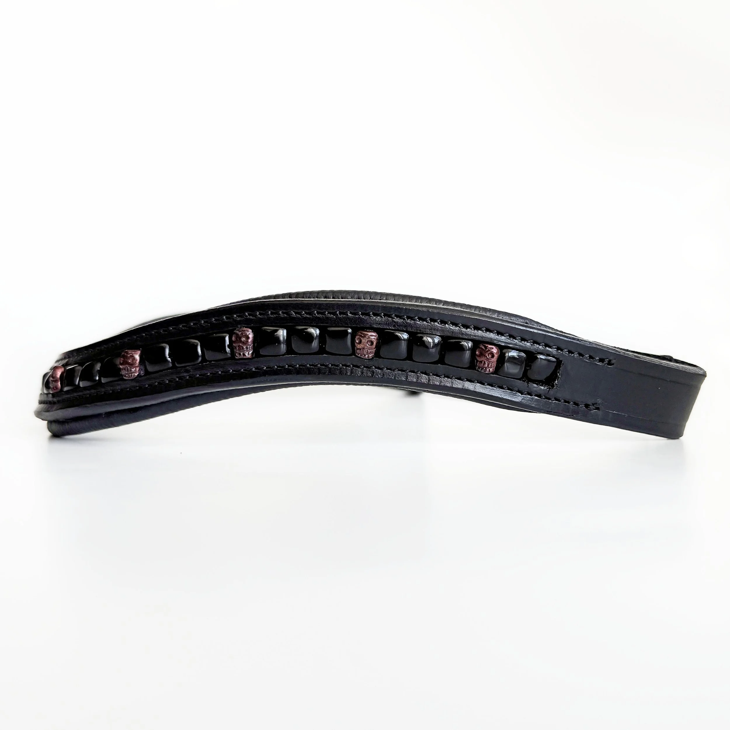 Black & Copper Skull Browband
