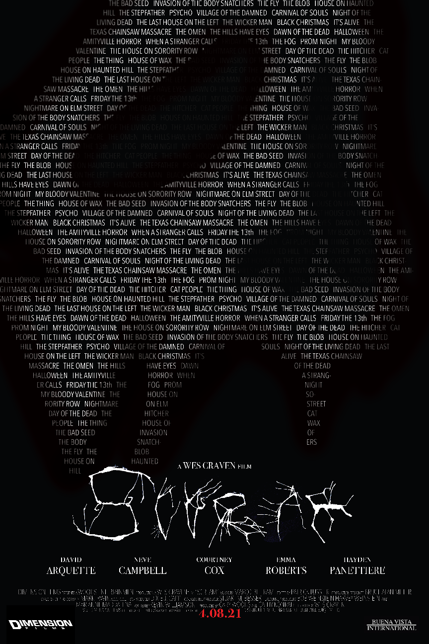 Scream - experimental typography poster