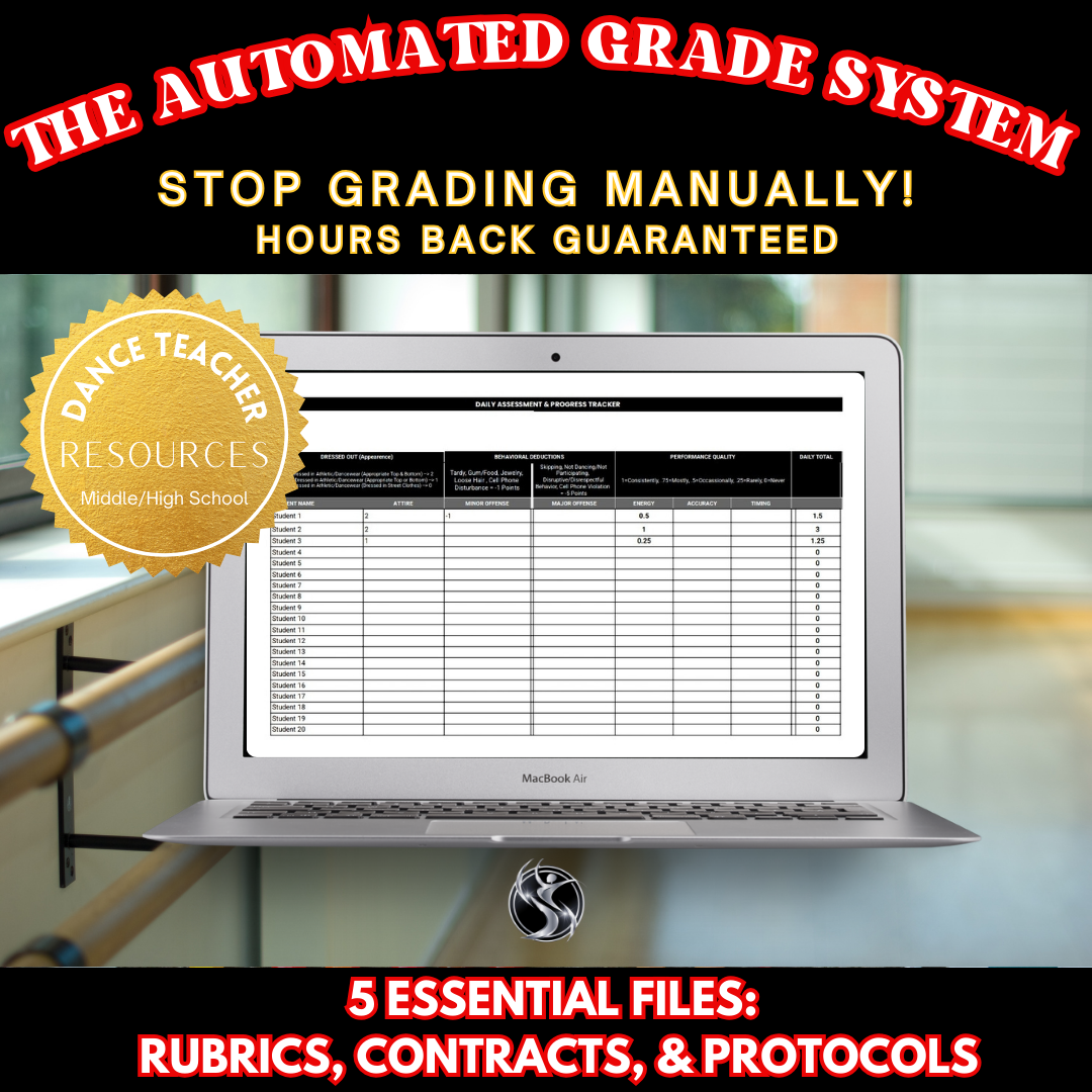 THE AUTOMATED DANCE GRADE SYSTEM (5-FILE MASTER BUNDLE)