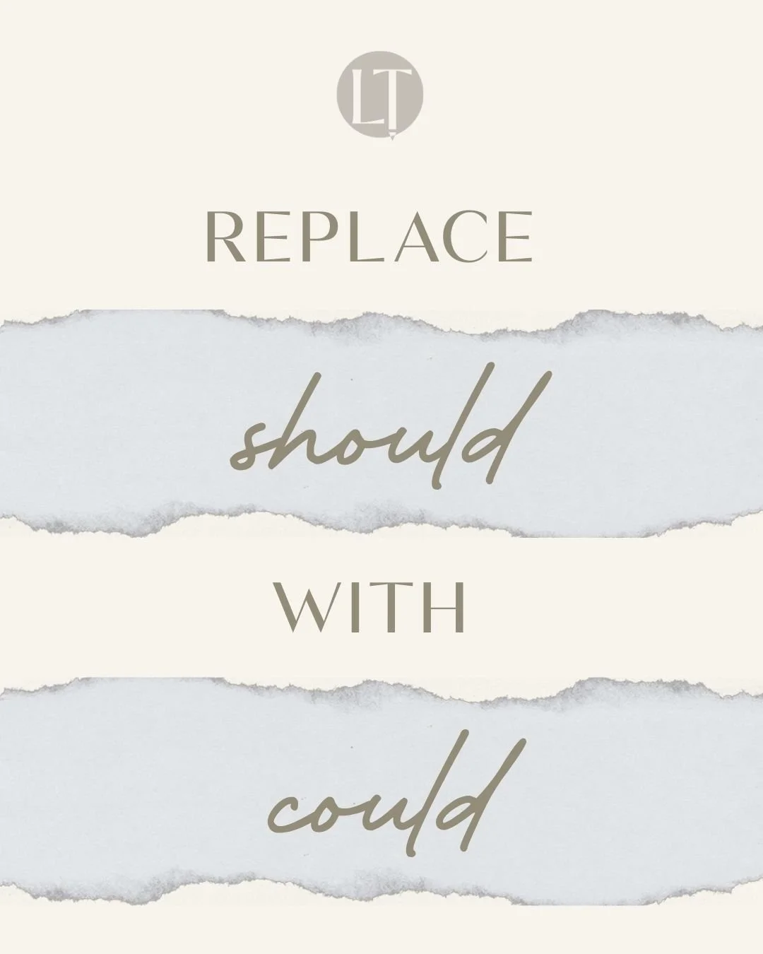 Instead of &ldquo;I should&rdquo; try &ldquo;I could.&rdquo; 

Shift the pressure into possibility.