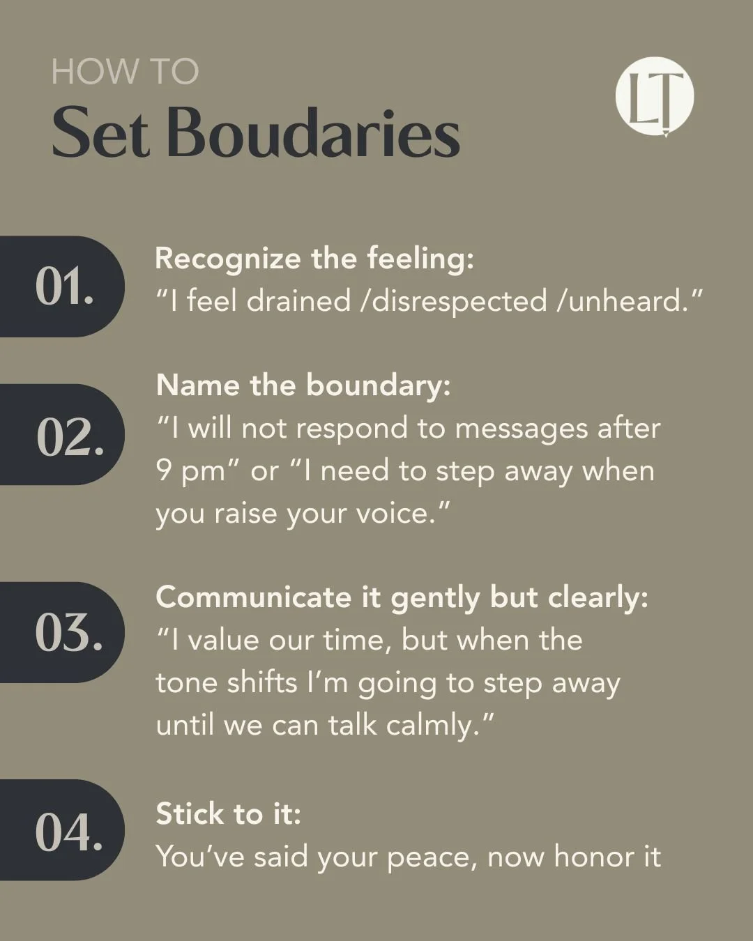 Setting boundaries helps you preserve your peace and create healthier relationships. Don't be afraid to ask for what you need. Use this guide to help.