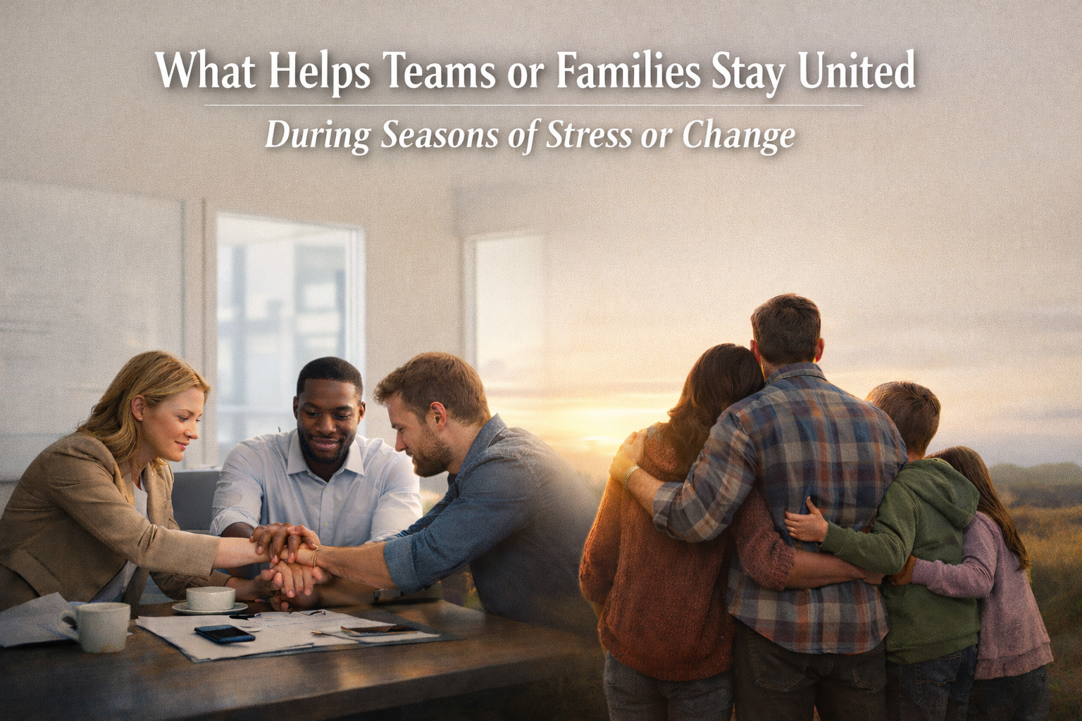 What Helps Teams or Families Stay United During Seasons of Stress or Change