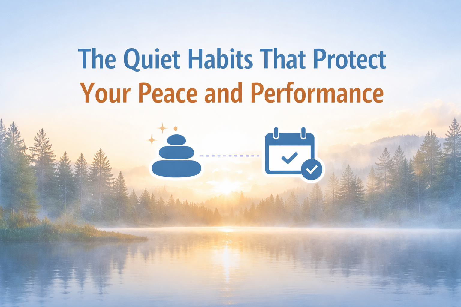 The Quiet Habits That Protect Your Peace and Performance