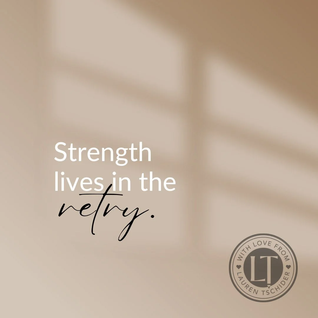 Strength lives in the retry.

Not every win is loud. Sometimes growth looks like showing up again, choosing courage again, and believing in yourself one more time. If you&rsquo;re still trying, you&rsquo;re still growing. 🤍

#WithLoveFromLauren #Str