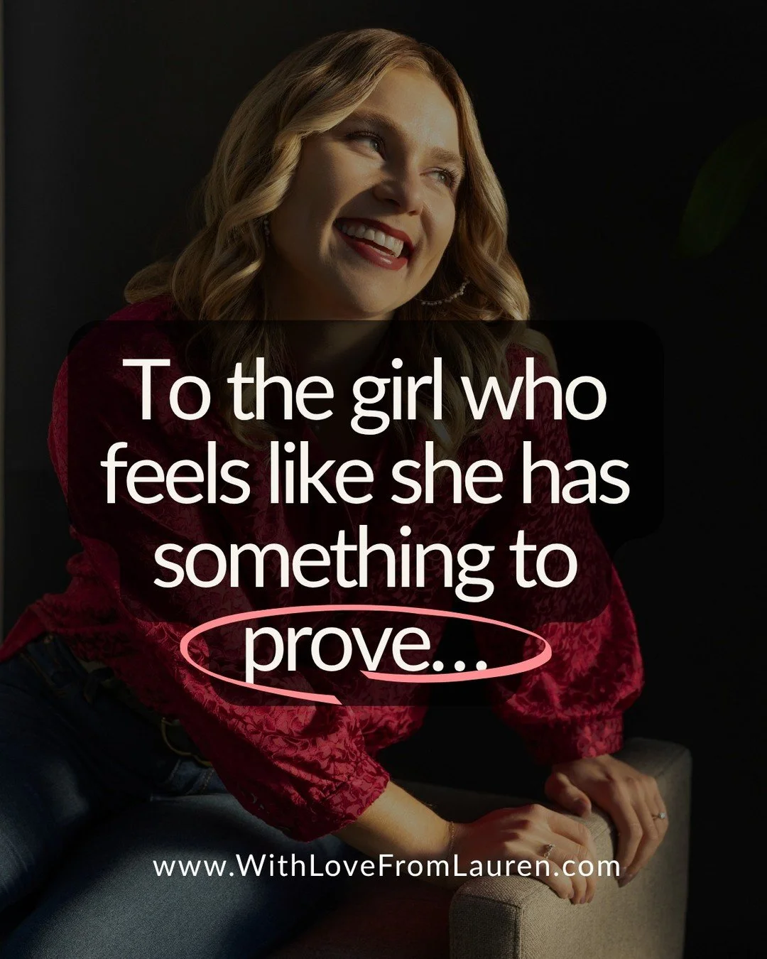 To the girl who feels like she has something to prove&hellip;

You don&rsquo;t.

Not your worth.
Not your progress.
Not your healing.

The right people won&rsquo;t need an explanation.

And the ones who do?
They were never yours to convince in the fi