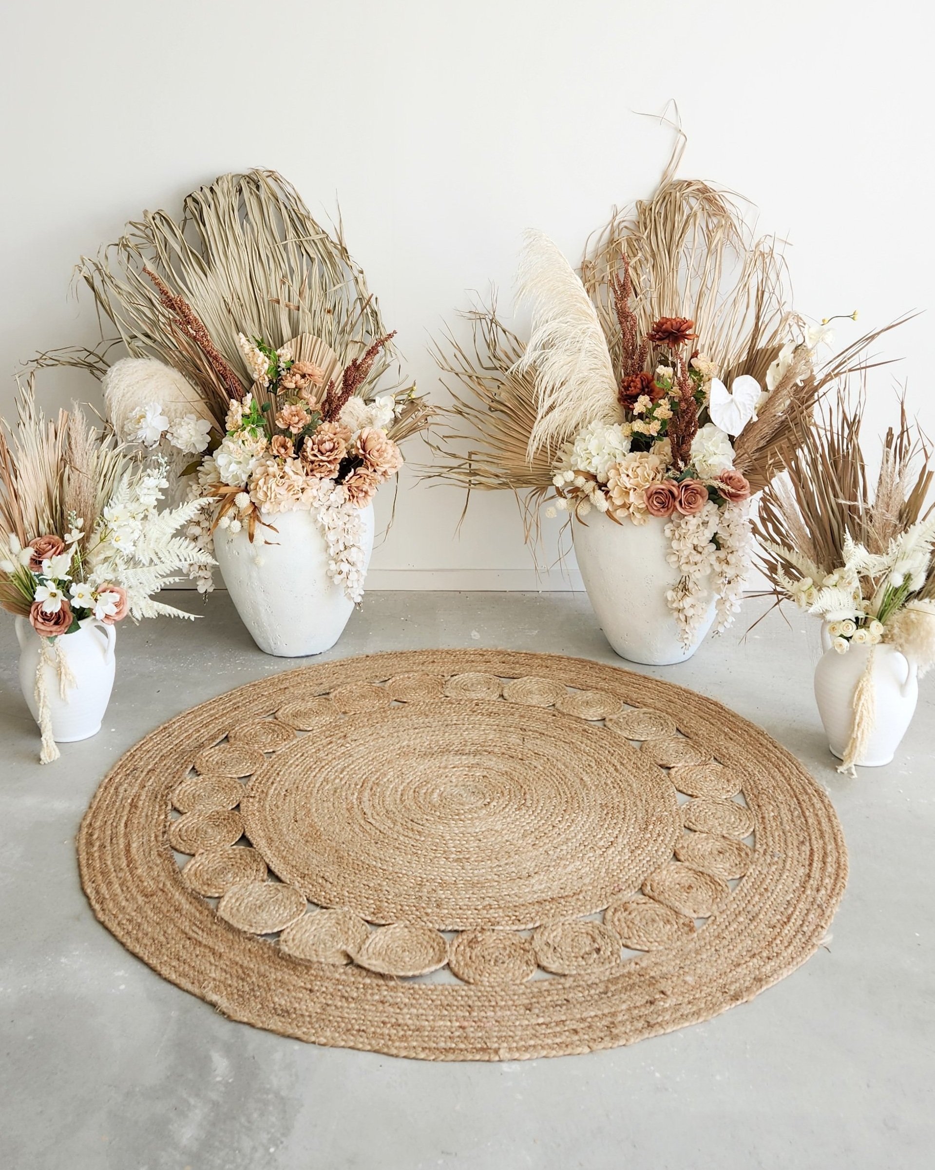 Large Round Jute Rug - $35