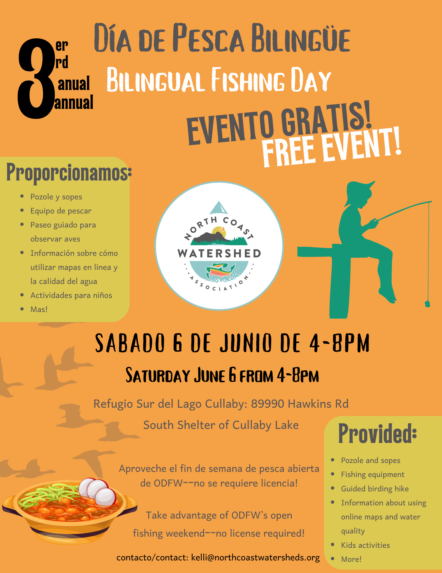 3.er Día Anual de Pesca Bilingüe/3rd Annual Bilingual Fishing Day