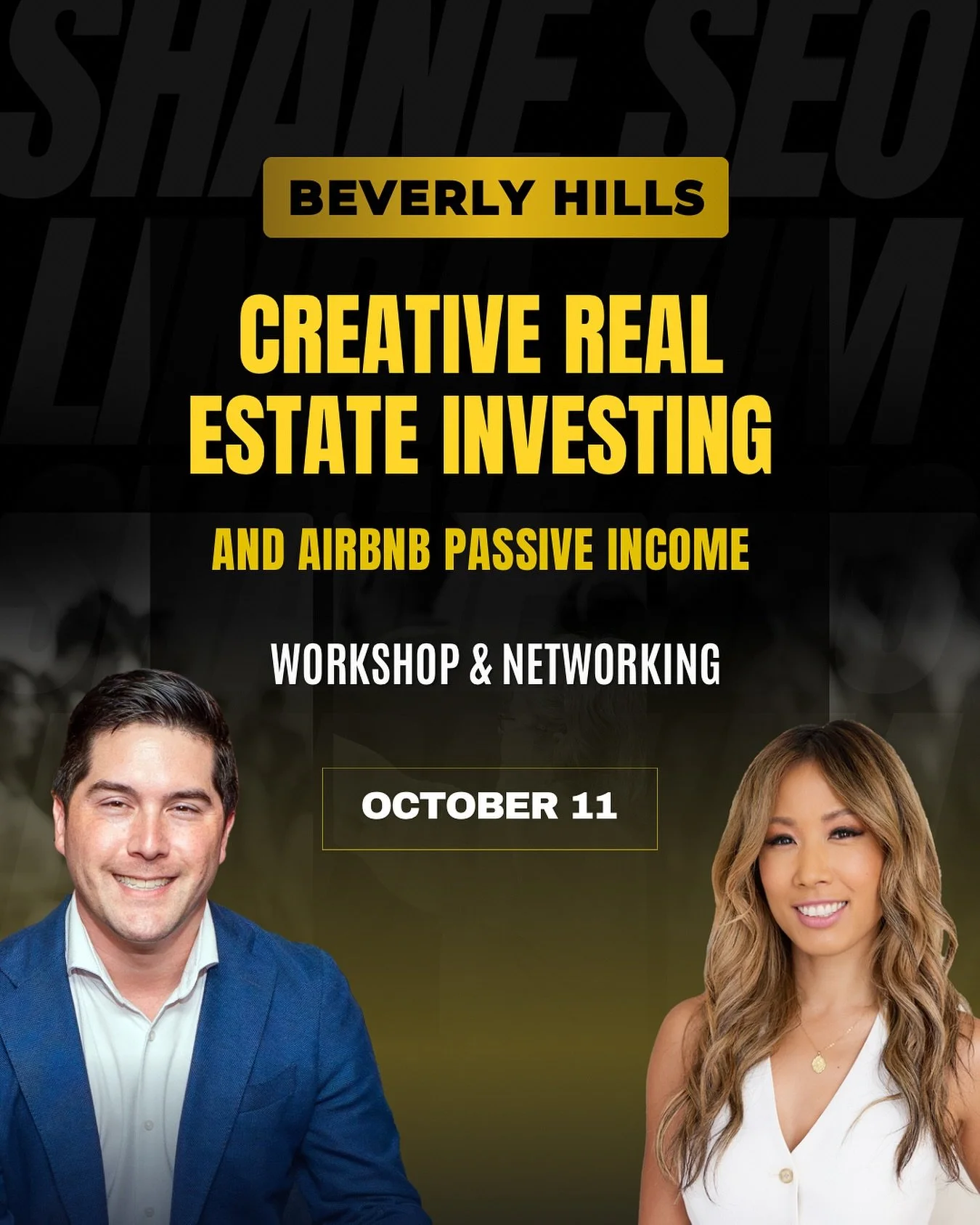 I was excited to speak that I didn't realize that I've done it at events in other states but my own. Excited to change that this weekend to speak in Beverly Hills with @shaneseo who's built a massive multimillion-dollar real estate portfolio in just