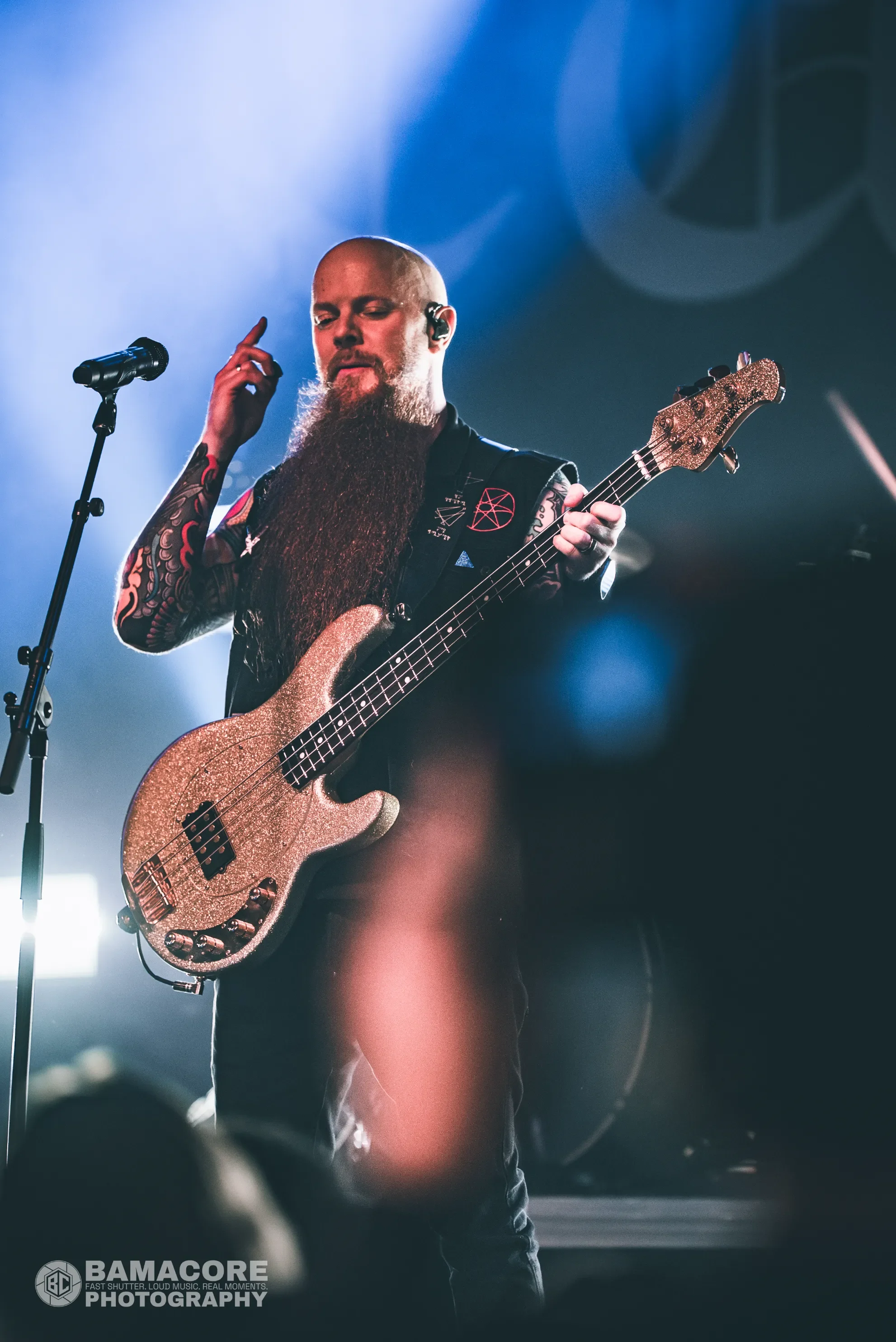 Atreyu performing at Iron City, Birmingham AL — concert photography by Bamacore