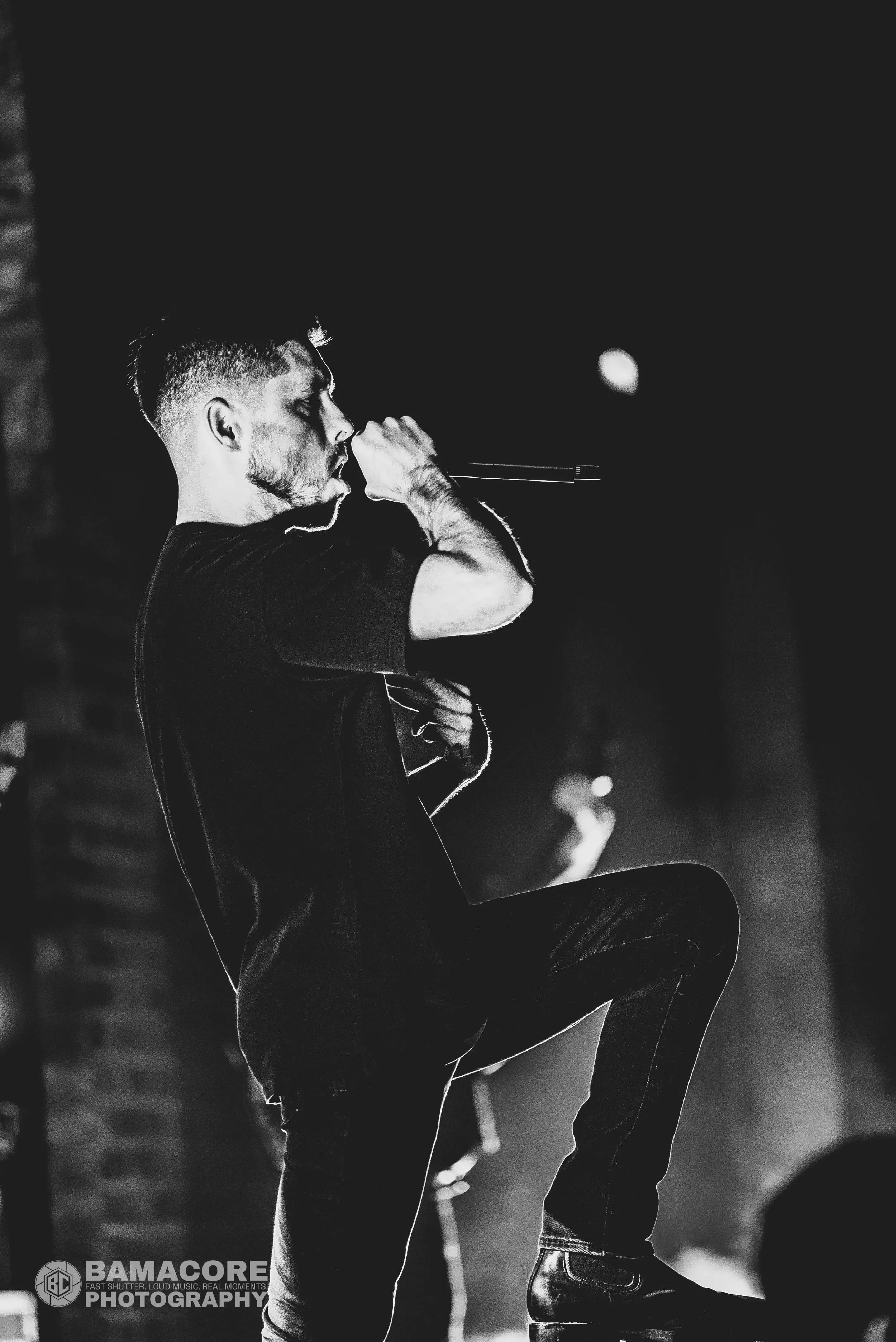 Whitechapel performing at Iron City, Birmingham AL — concert photography by Bamacore