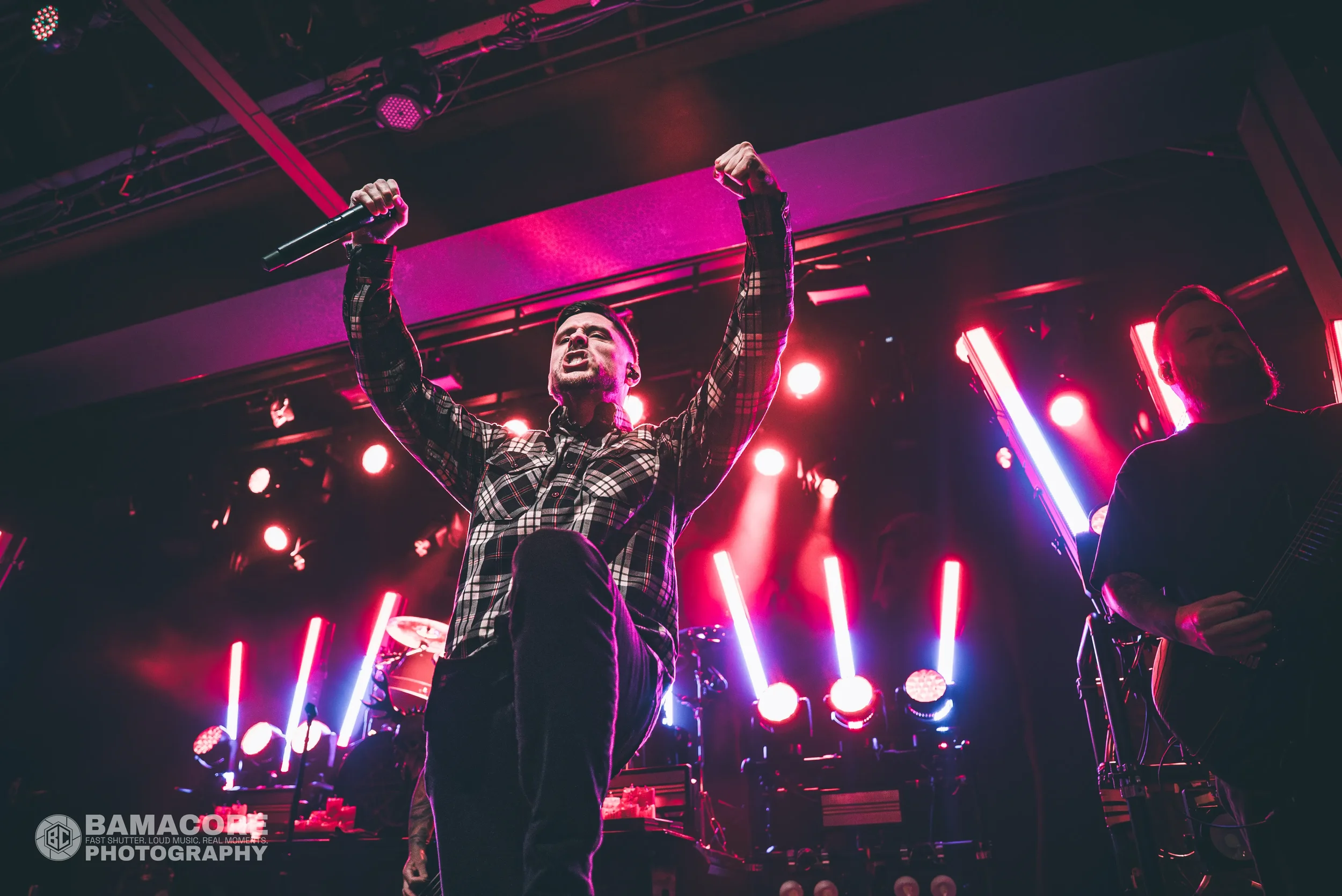 Whitechapel performing at Iron City, Birmingham AL — concert photography by Bamacore