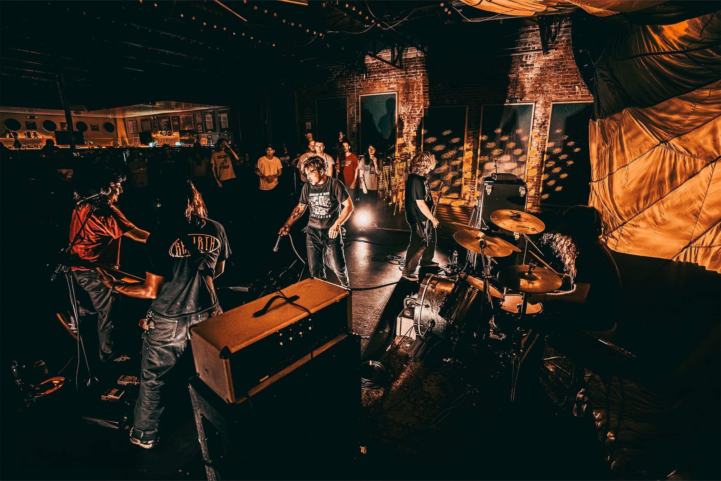 The band Gasket performing at Saturn in Birmingham, AL