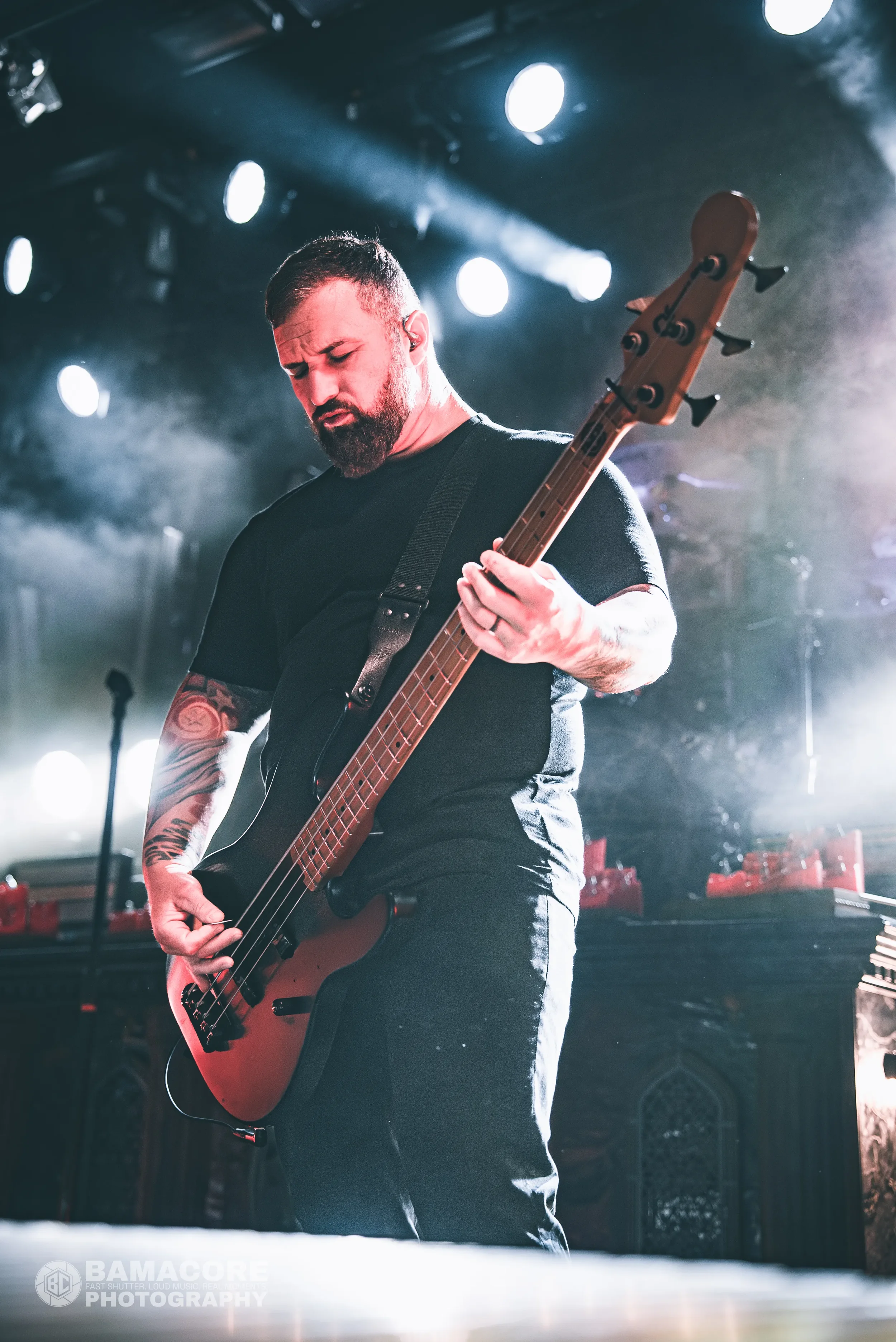 Whitechapel performing at Iron City, Birmingham AL — concert photography by Bamacore