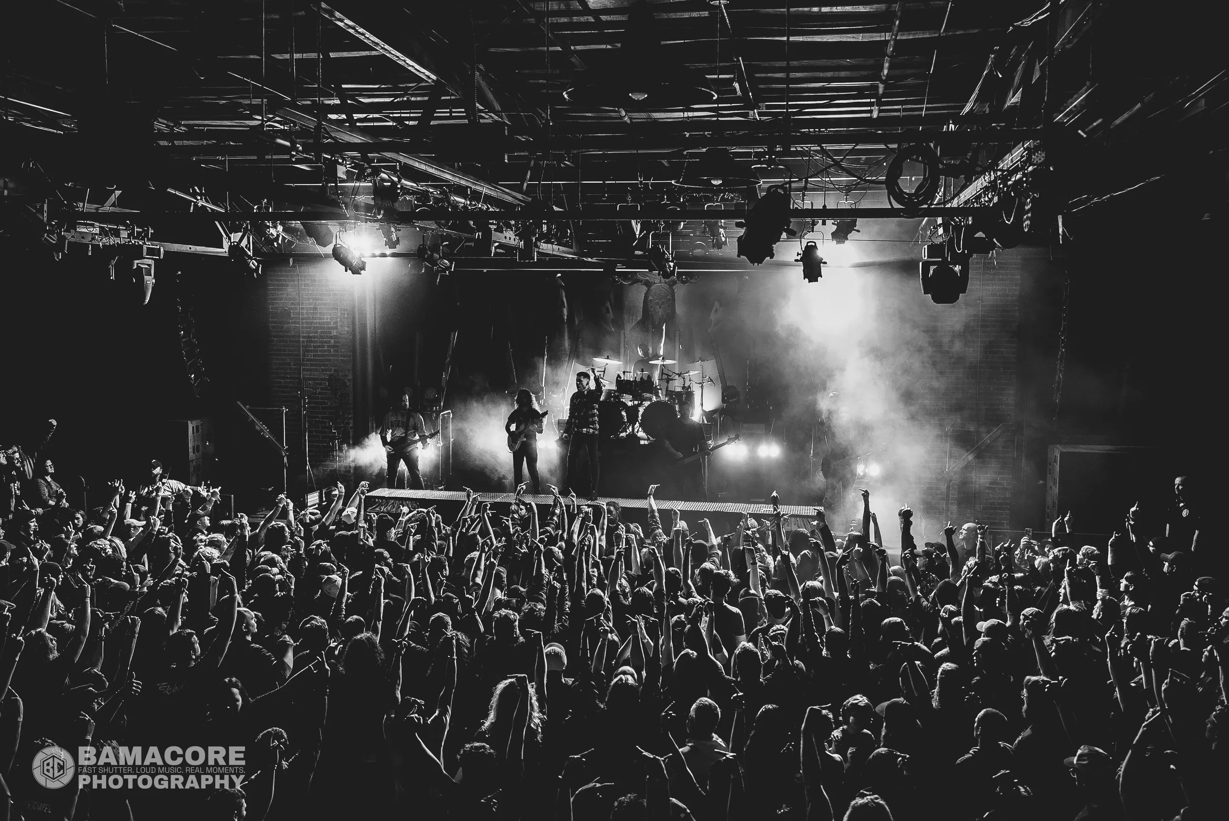 Whitechapel performing at Iron City, Birmingham AL — concert photography by Bamacore
