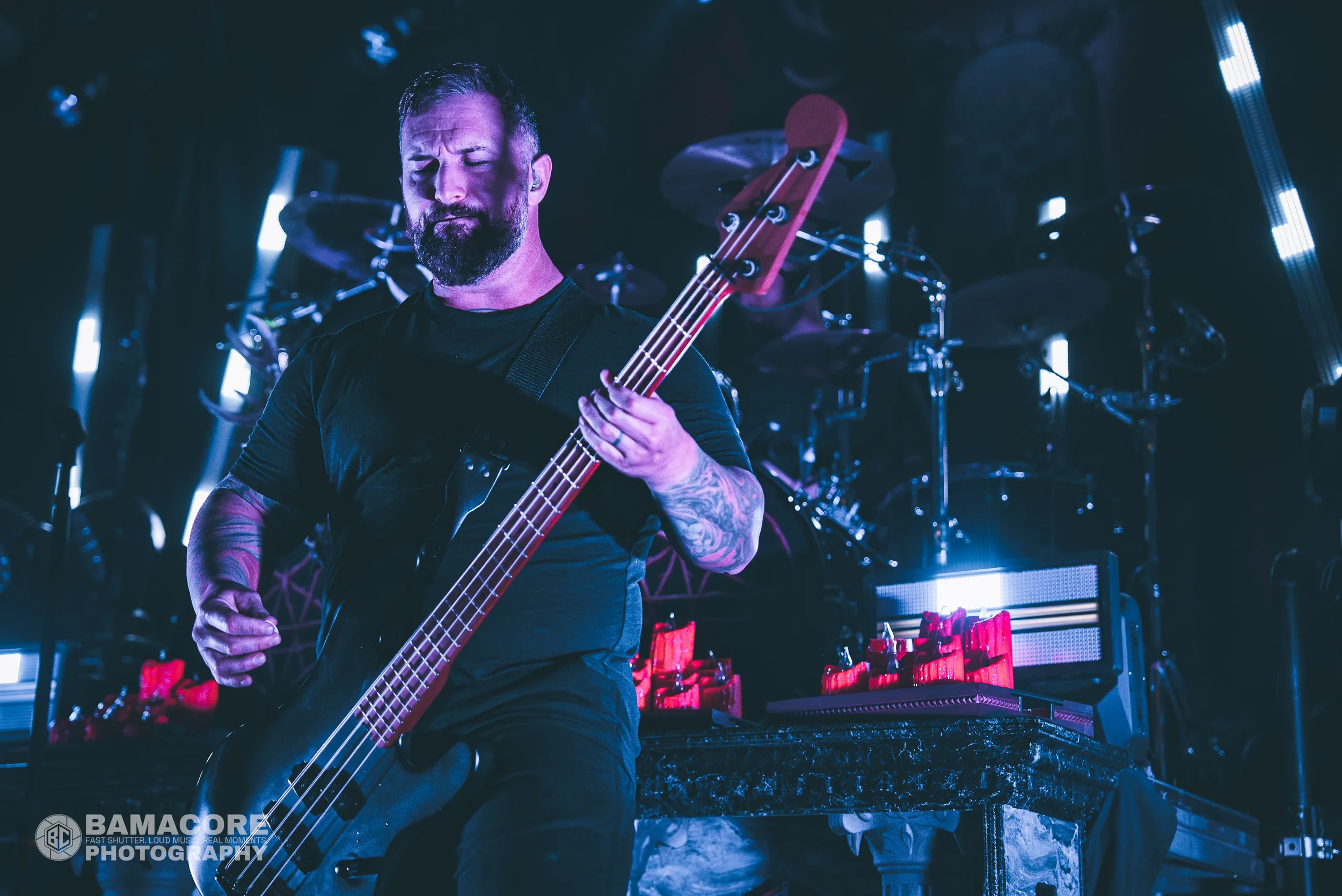 Whitechapel performing at Iron City, Birmingham AL — concert photography by Bamacore