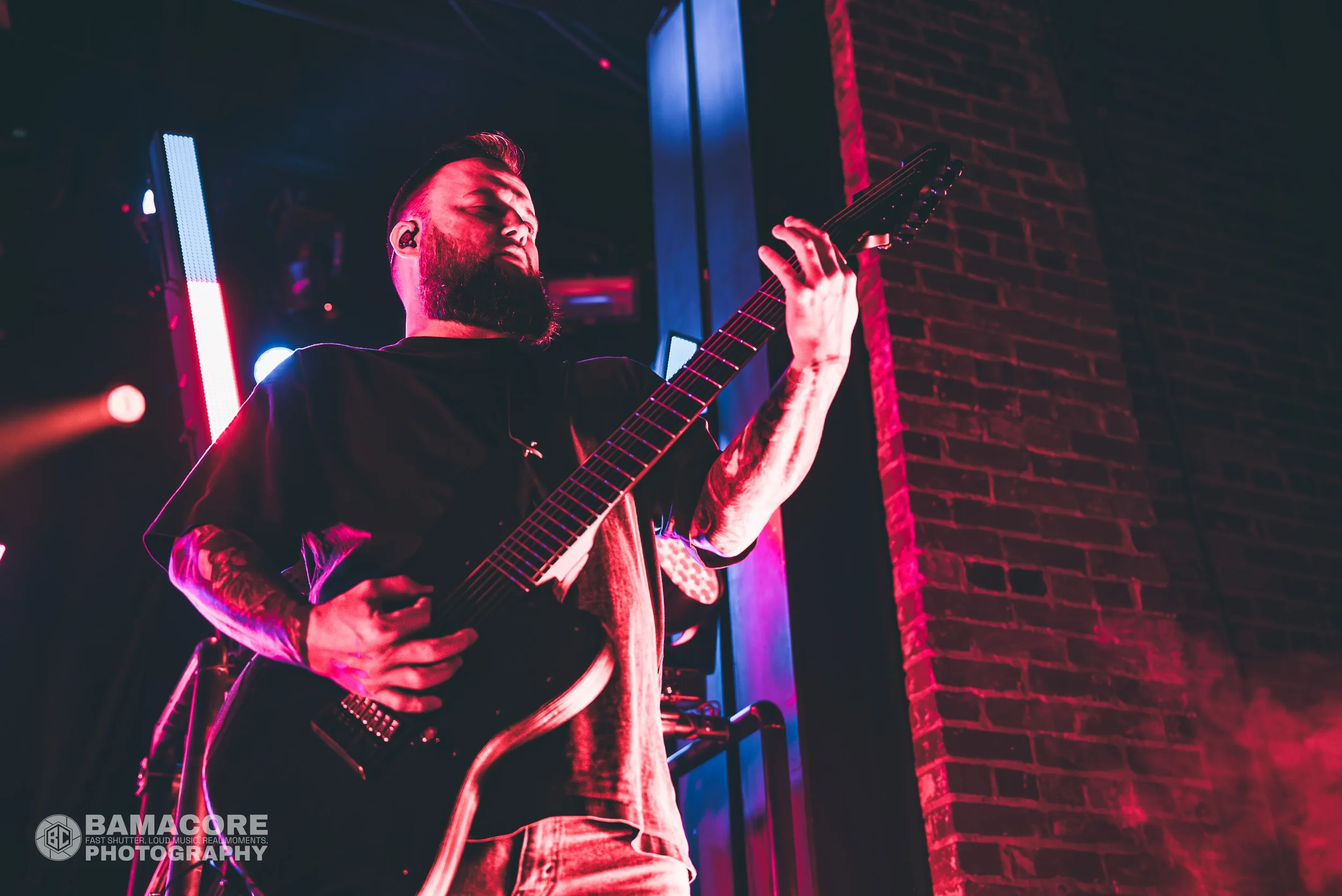 Whitechapel performing at Iron City, Birmingham AL — concert photography by Bamacore