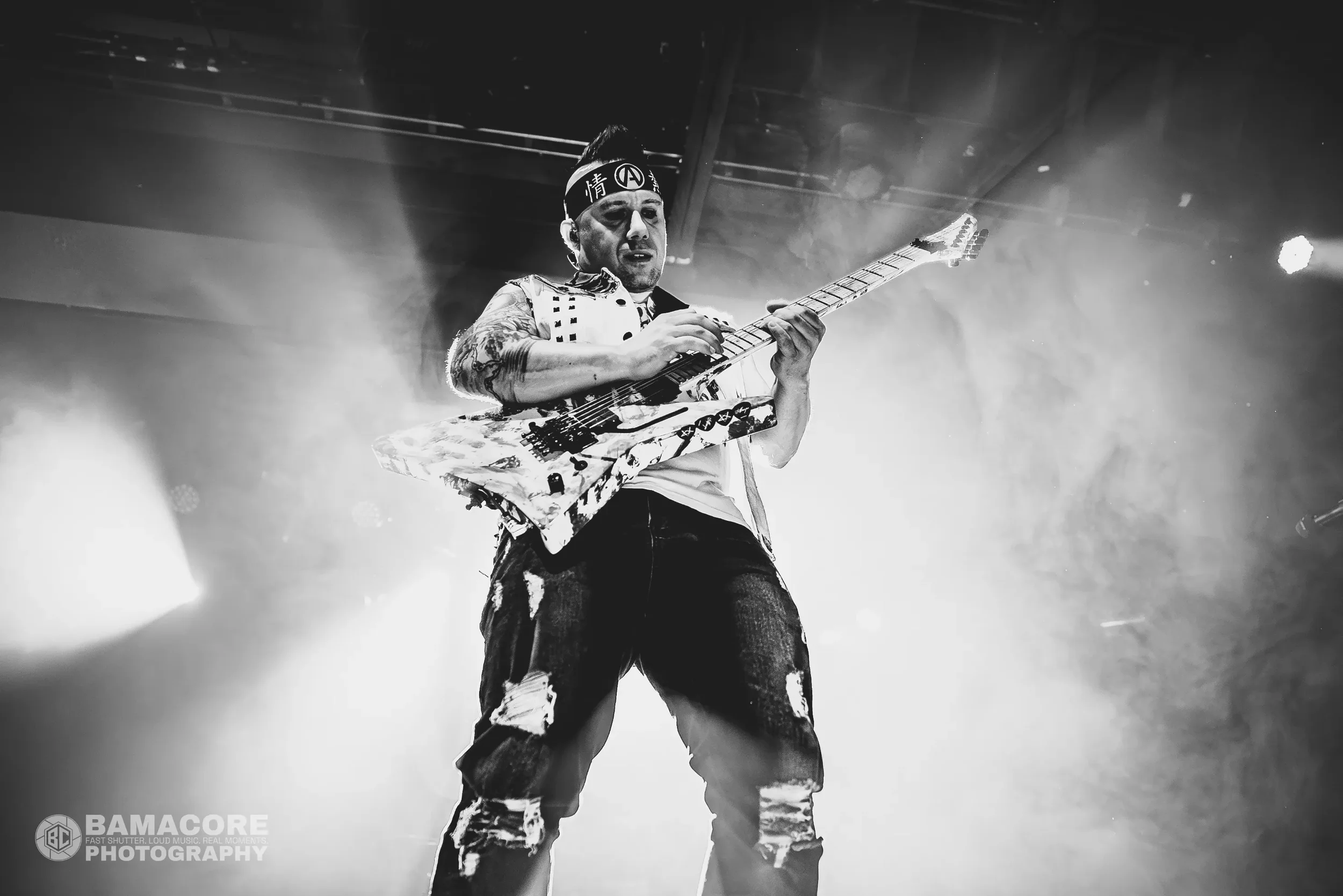 Atreyu performing at Iron City, Birmingham AL — concert photography by Bamacore