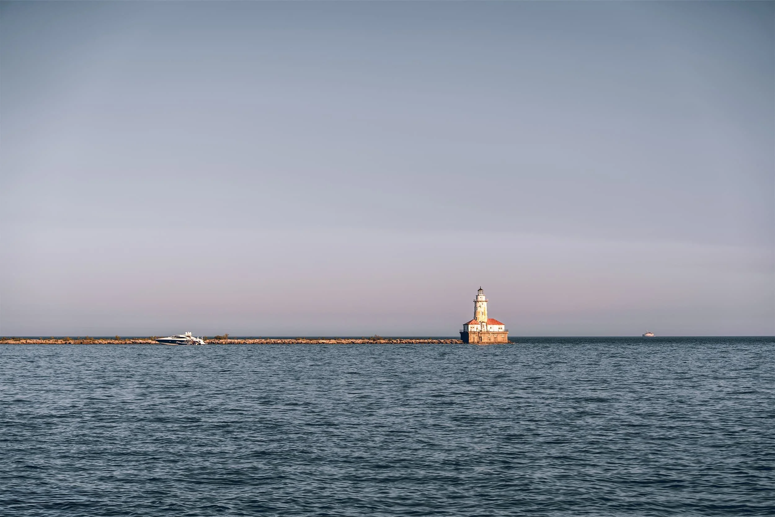 Lighthouse on the lake in Chicago