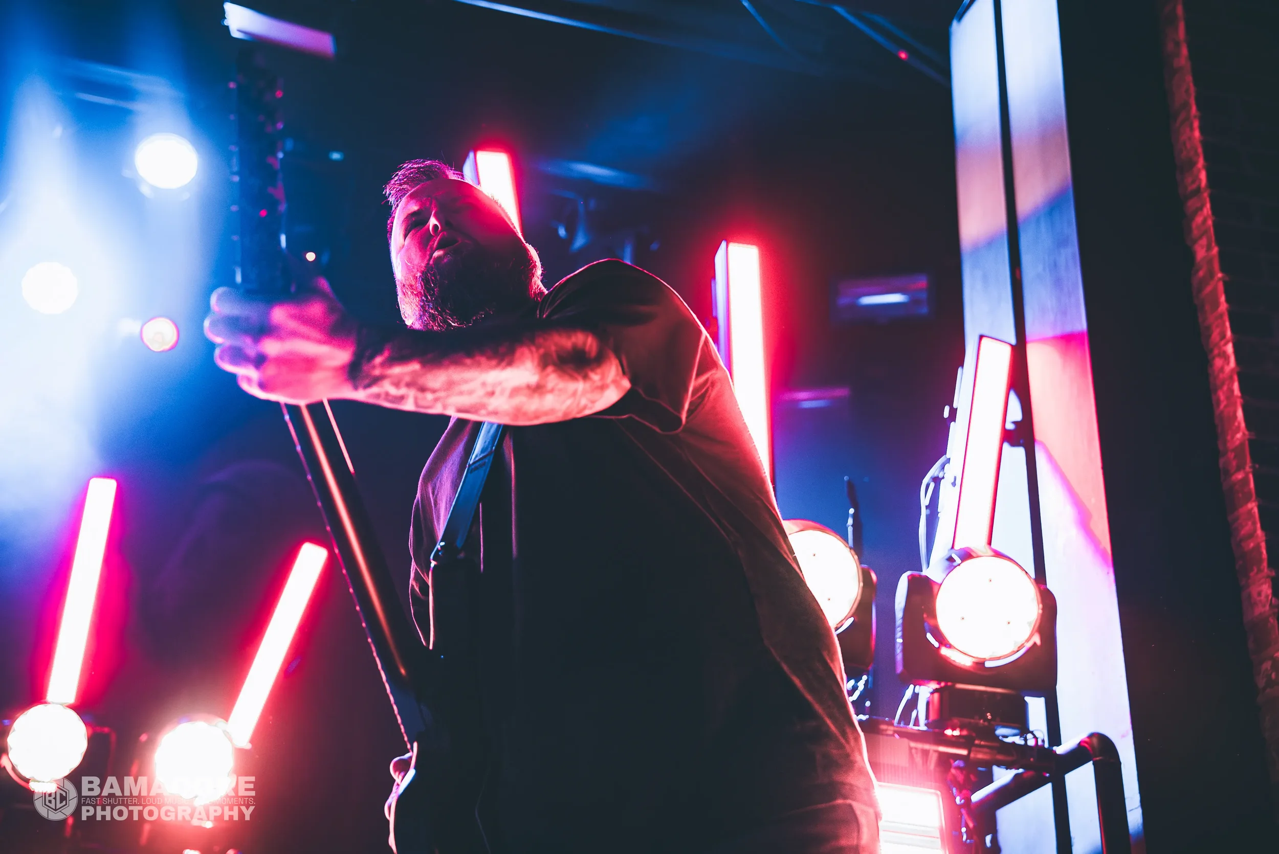 Whitechapel performing at Iron City, Birmingham AL — concert photography by Bamacore