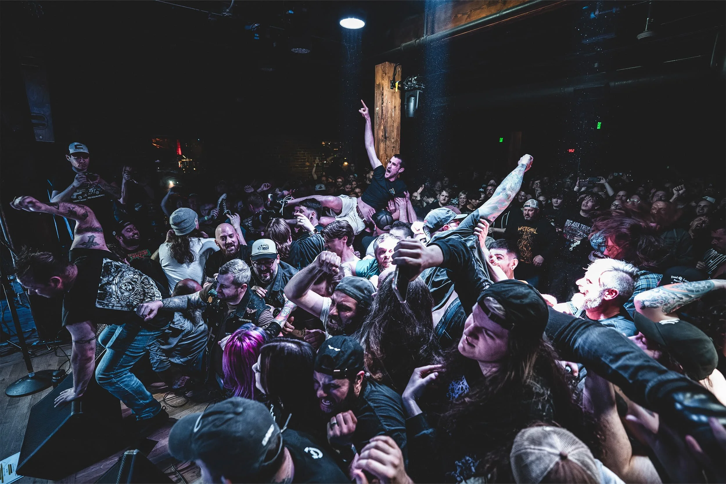 crowded concert audience