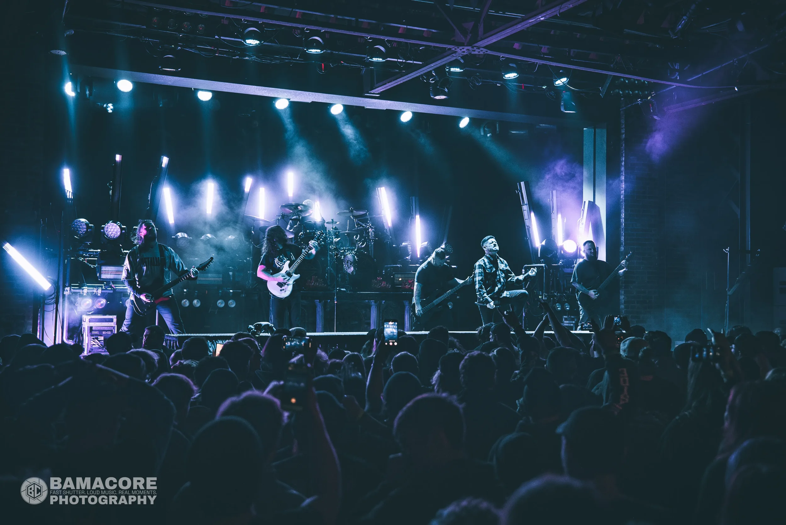 Whitechapel performing at Iron City, Birmingham AL — concert photography by Bamacore