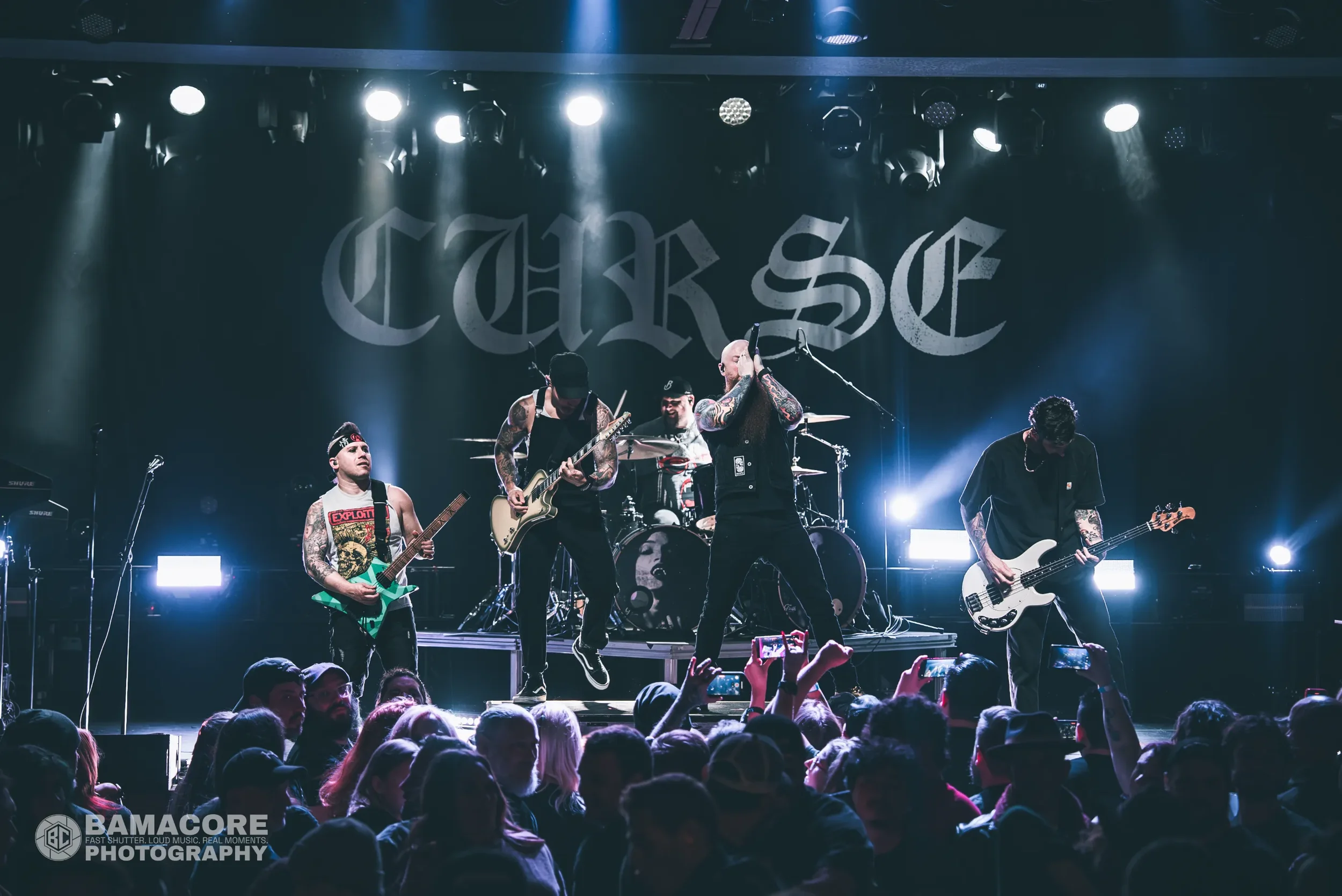 Atreyu performing at Iron City, Birmingham AL — concert photography by Bamacore