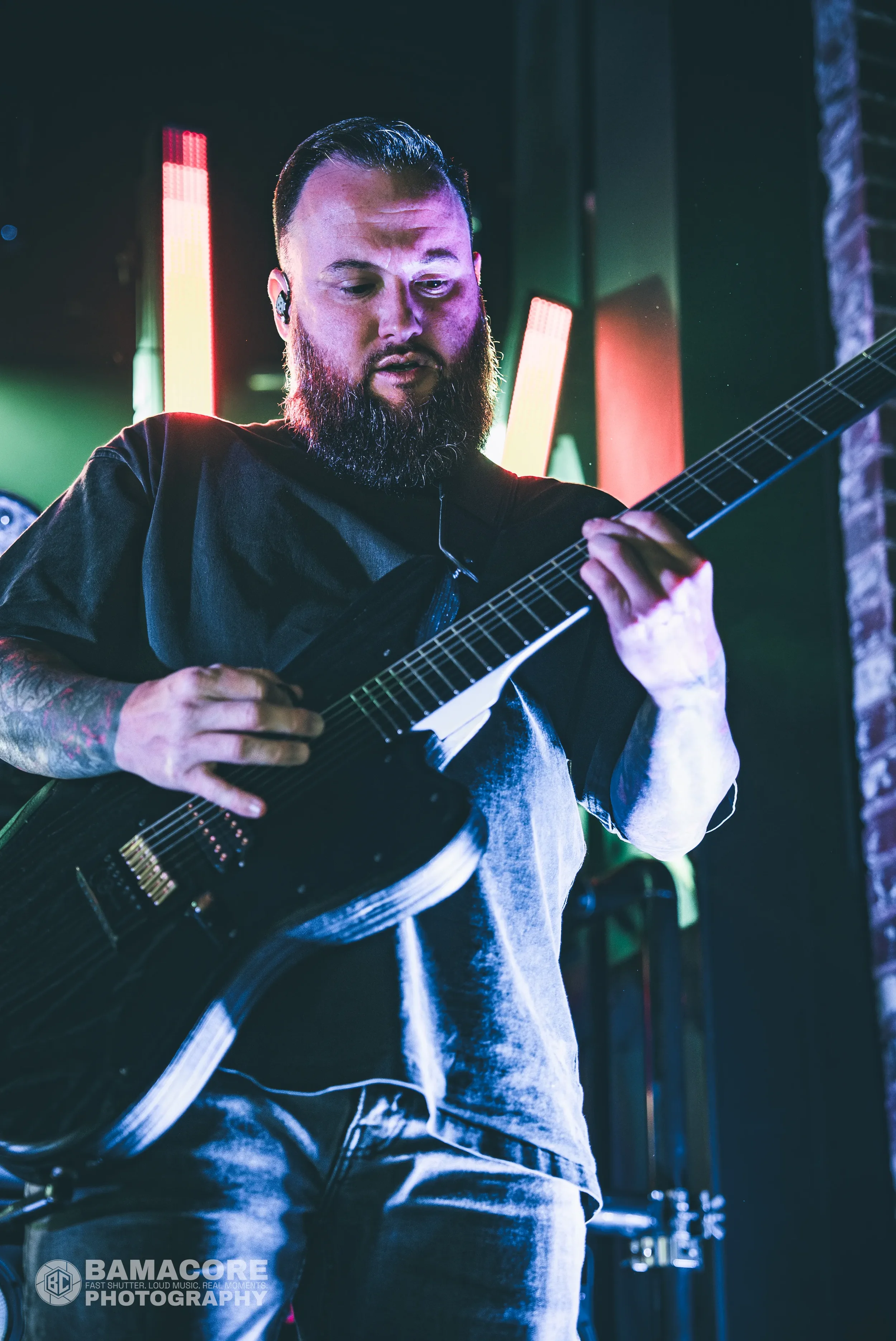 Whitechapel performing at Iron City, Birmingham AL — concert photography by Bamacore
