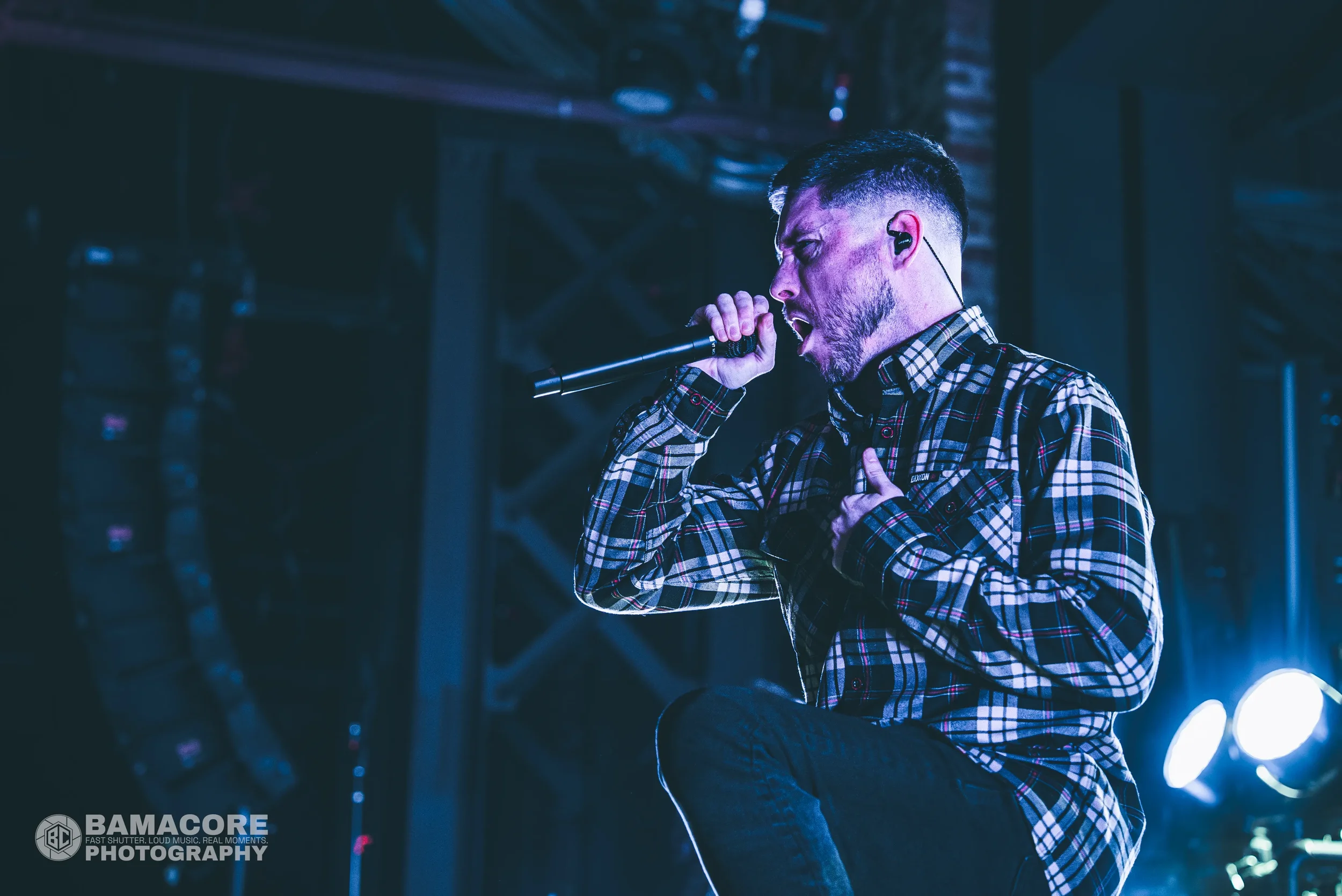 Whitechapel performing at Iron City, Birmingham AL — concert photography by Bamacore