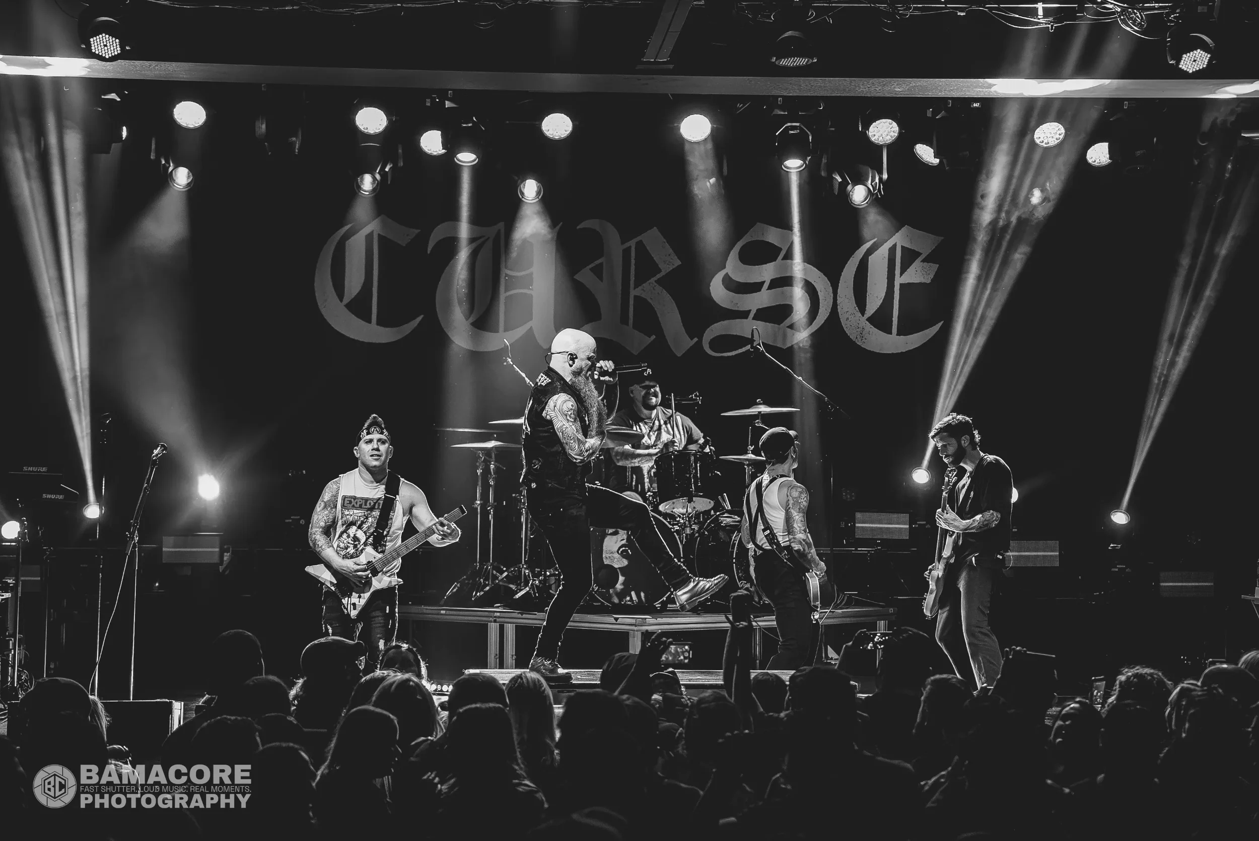 Atreyu performing at Iron City, Birmingham AL — concert photography by Bamacore