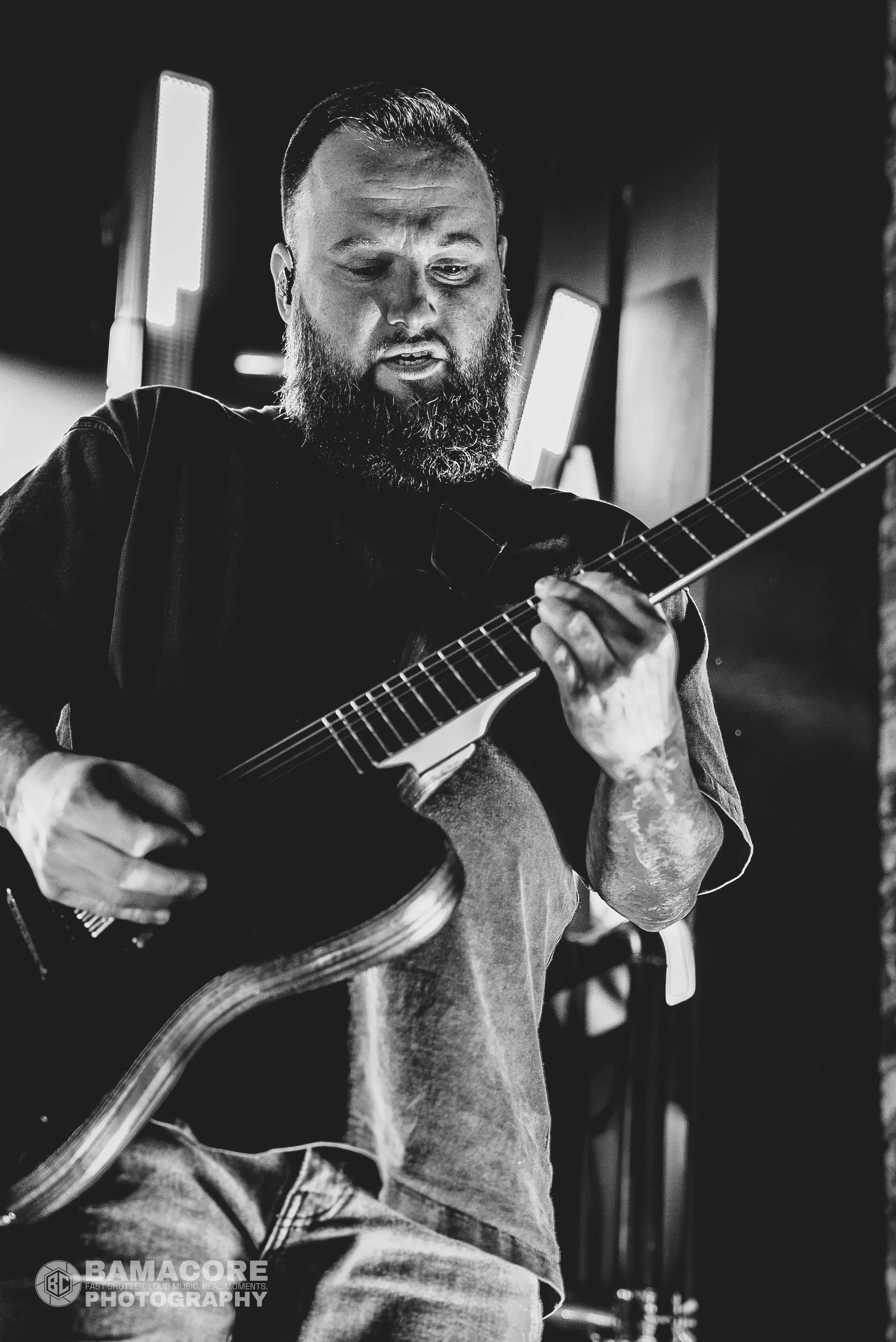 Whitechapel performing at Iron City, Birmingham AL — concert photography by Bamacore